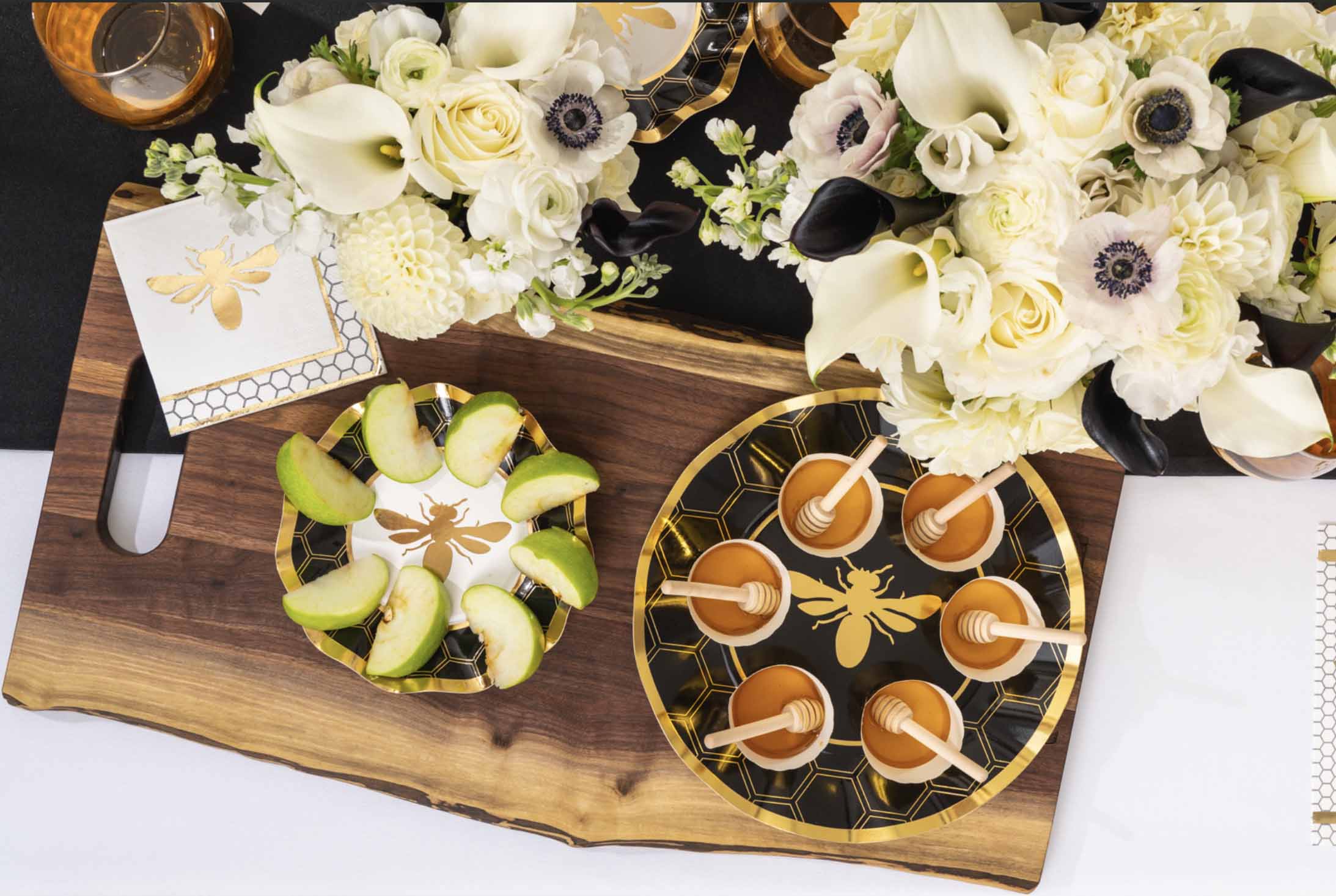 Premium Honeybee Themed Table Decor Set - Elegant Dining & Party Centerpiece for Weddings, Events & Home Decor