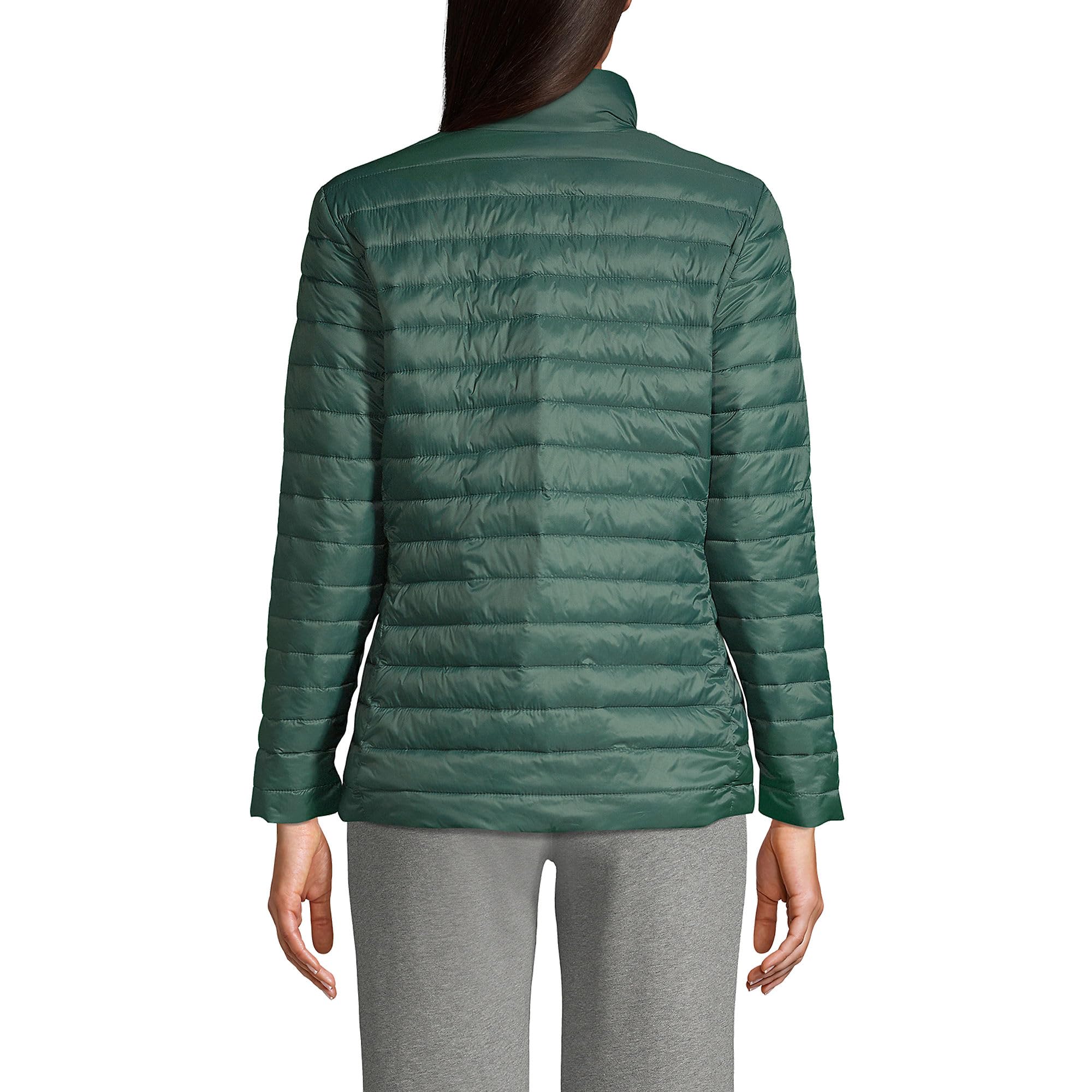 Lands' End Women's ThermoPlume Jacket - Insulated School Uniform Coat for Cold Weather | Perfect for Winter Classrooms & Outdoor Activities