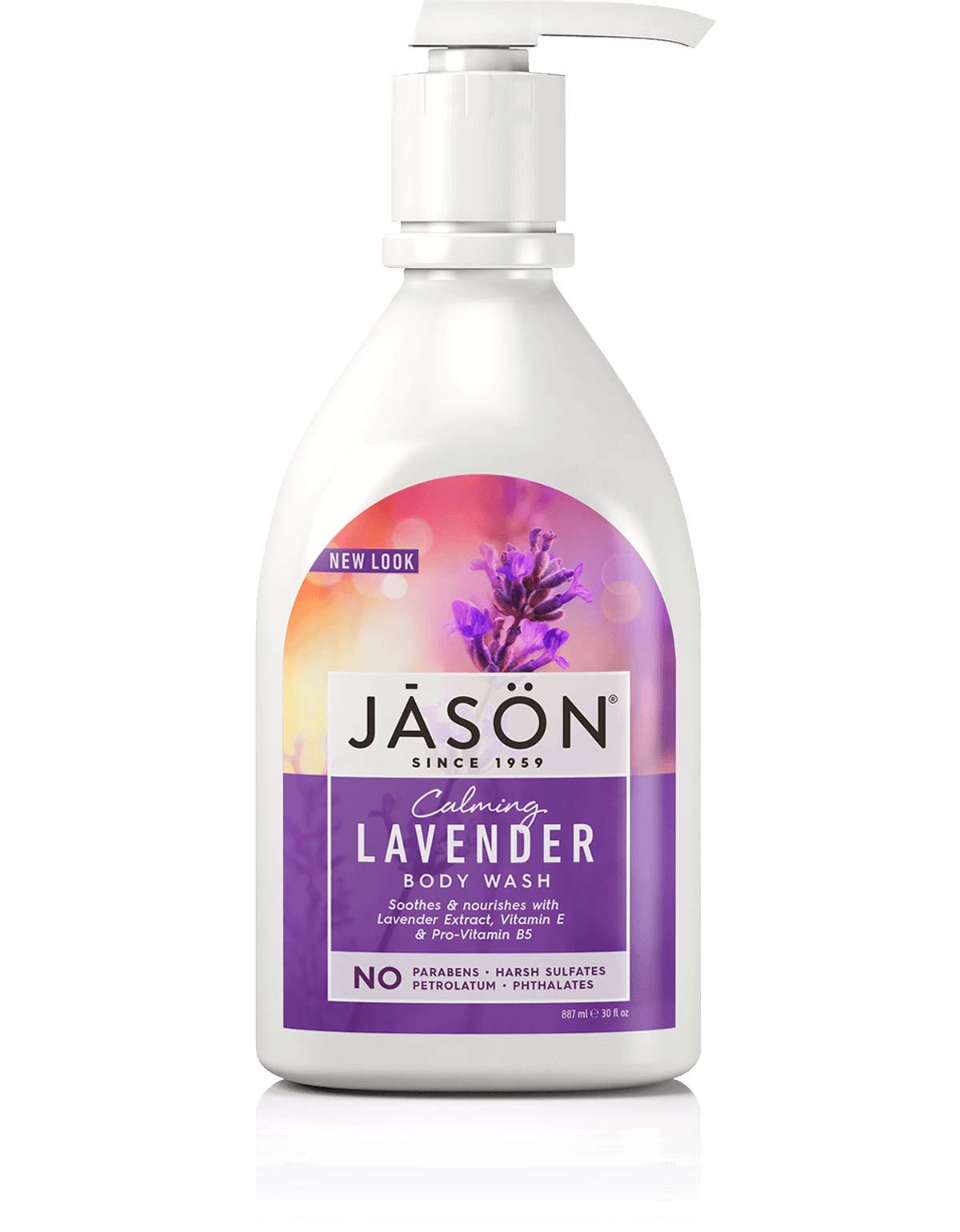 Jason Calming Lavender Body Wash 30 oz (Pack of 2) - Soothing Aromatherapy Shower Gel for Relaxation & Stress Relief, Perfect for Nighttime Bath & Spa Day Self Care