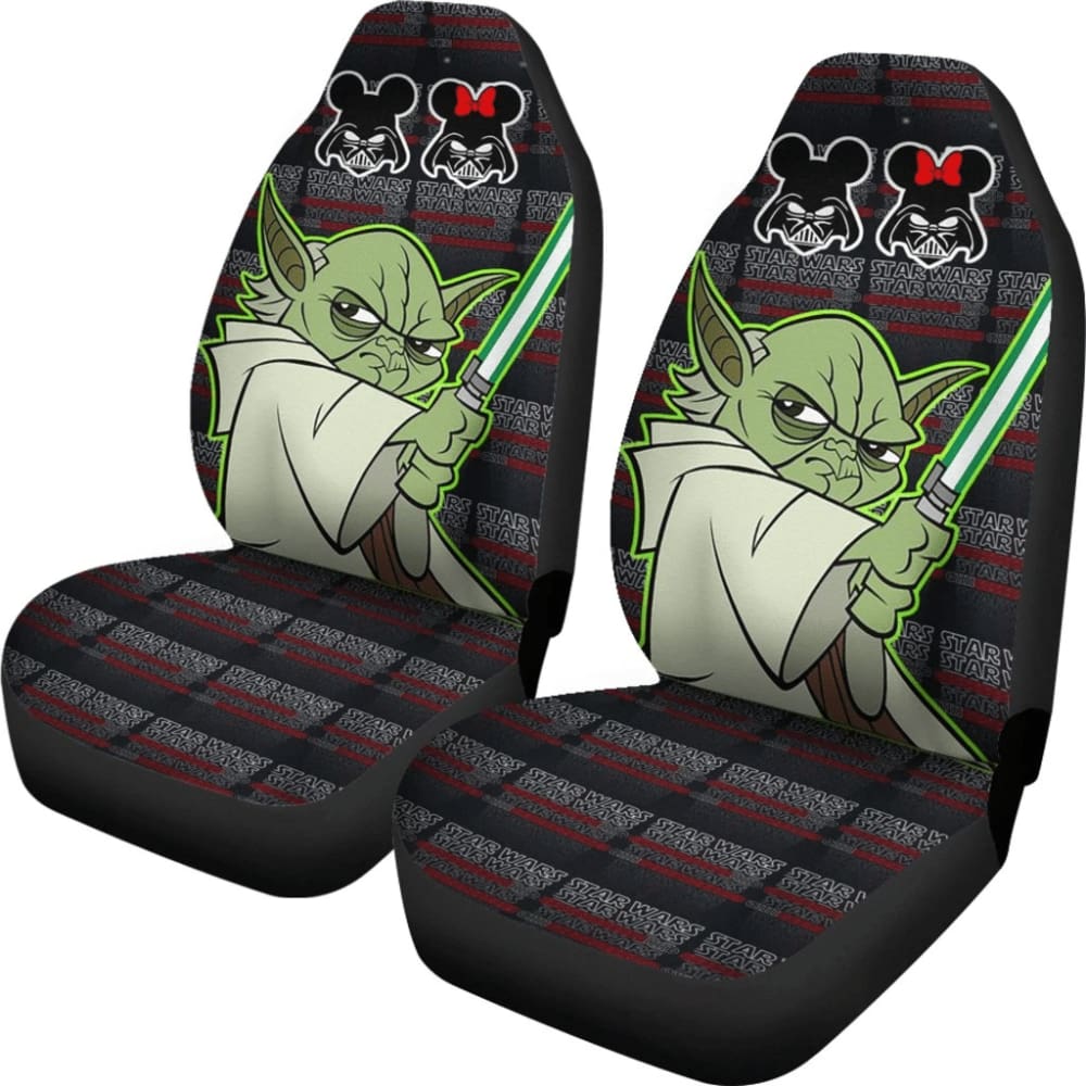 Baby Yoda Lightsaber Star Wars Car Seat Covers - The Mandalorian Inspired Accessories for Cars, SUVs & Trucks | Perfect for Star Wars Fans & Gift Giving