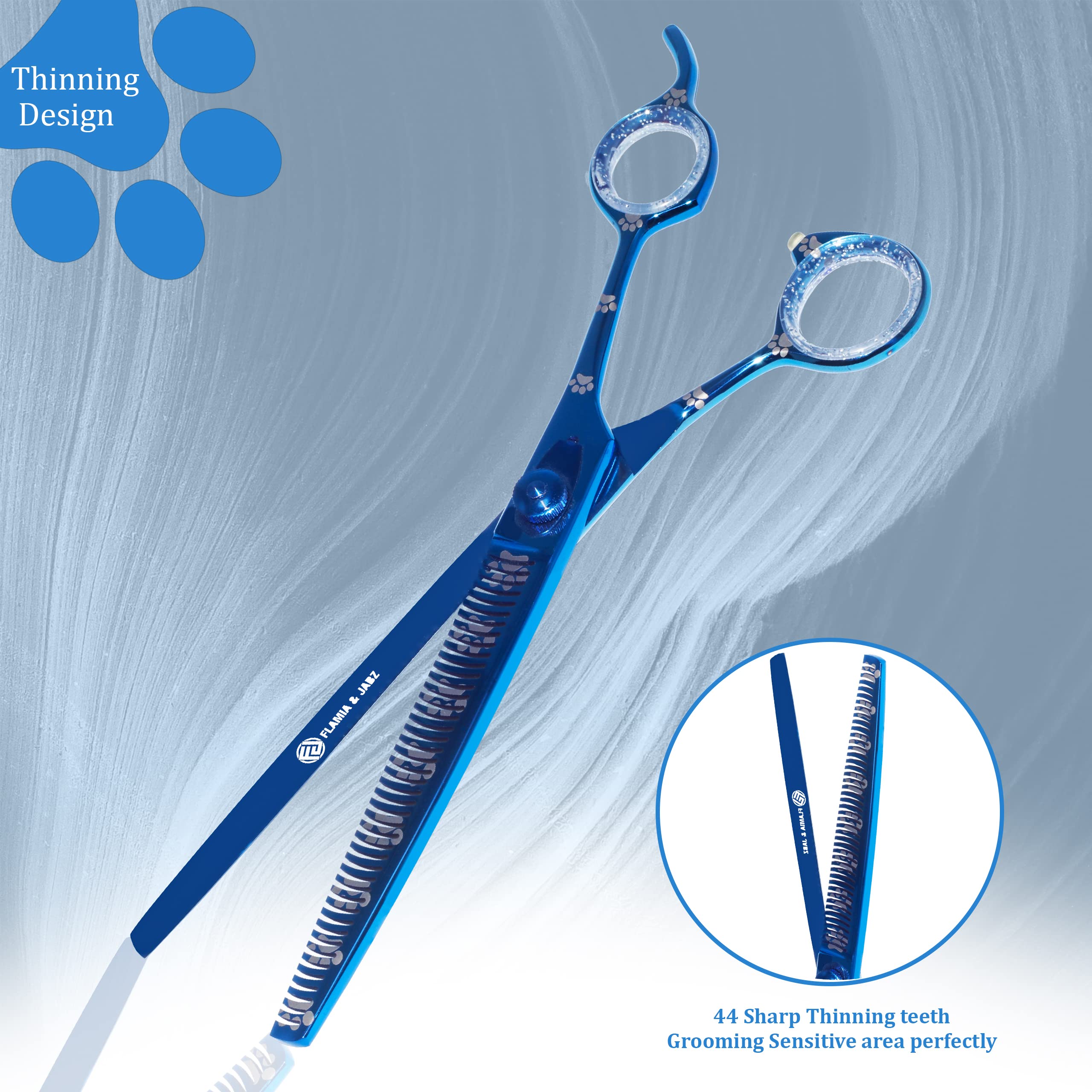 Professional Dog Grooming Thinning Scissors - Stainless Steel 8