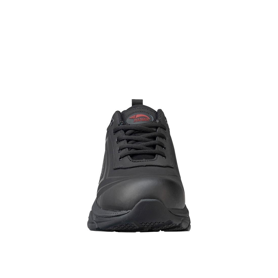 K4 Aluminum Toe Work Shoes for Men - Black Safety Boots with Steel Shank & Slip Resistance - Perfect for Construction, Warehouse & Industrial Work