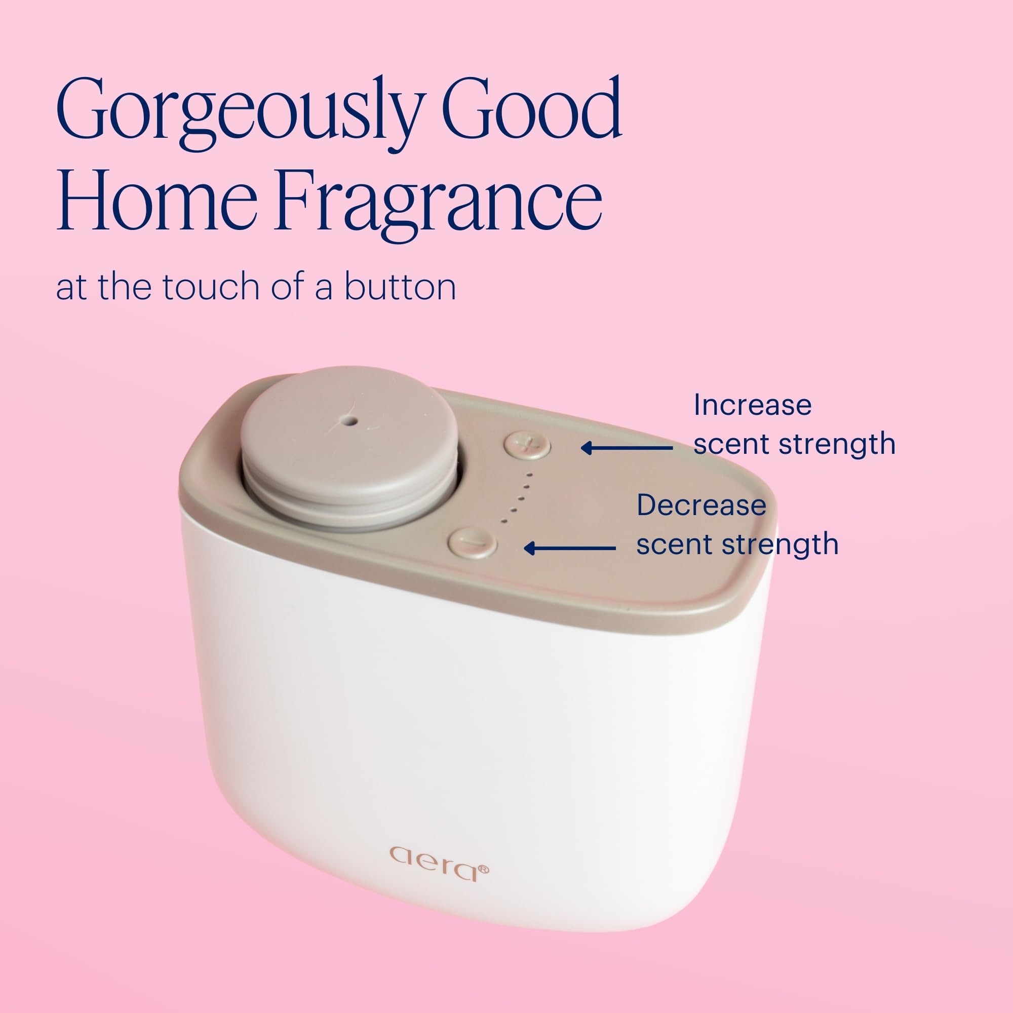 Aera Mini Smart Home Fragrance Diffuser - WiFi App Controlled Essential Oil Aromatherapy Diffuser for Bedroom, Office & Living Room | Hypoallergenic, Pet & Family Safe | White (Scent Refills Sold Separately) | Perfect for Relaxation, Stress Relief & Home Scenting
