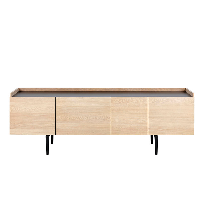 BROGAN 200cm Natural Wood Sideboard Buffet Cabinet for Dining Room - Stylish Storage Solution for Home Decor & Entertaining