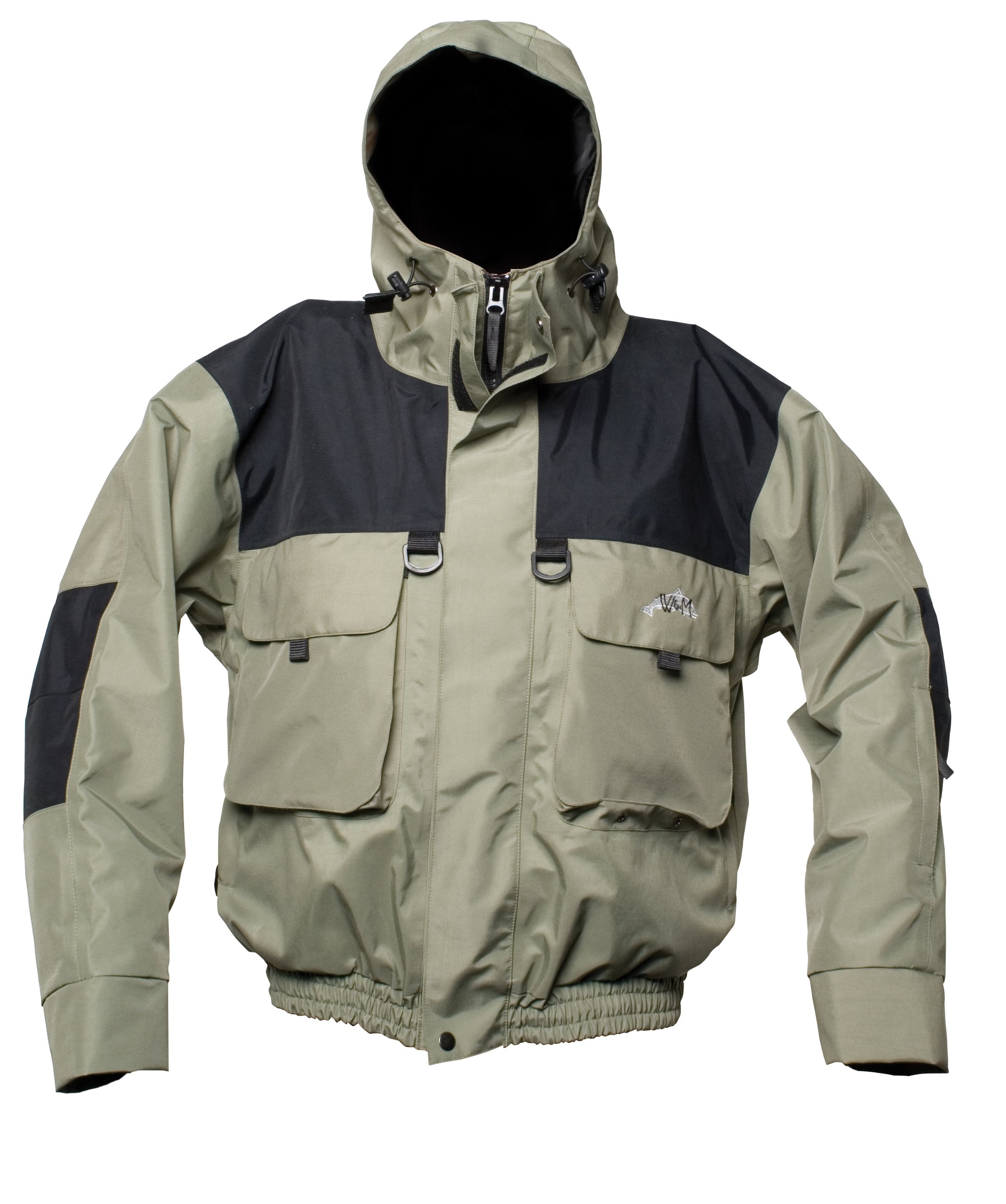 Wright & McGill Essentials Big Horn Wading Jacket - Waterproof & Breathable Fishing Jacket for Men - Ideal for Fly Fishing, Kayaking & Outdoor Adventures