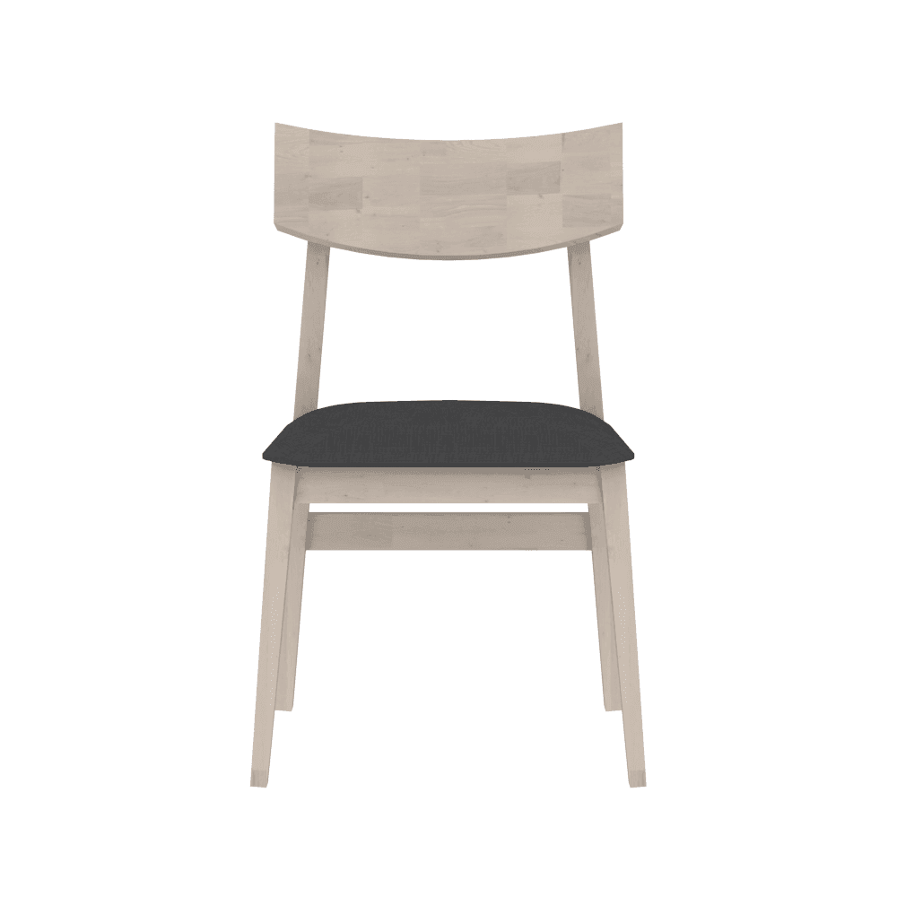 Edgar Wooden Dining Chair - Solid Wood Modern Farmhouse Dining Room Chair with Comfortable Cushion - Perfect for Kitchen, Dining Room, and Home Office