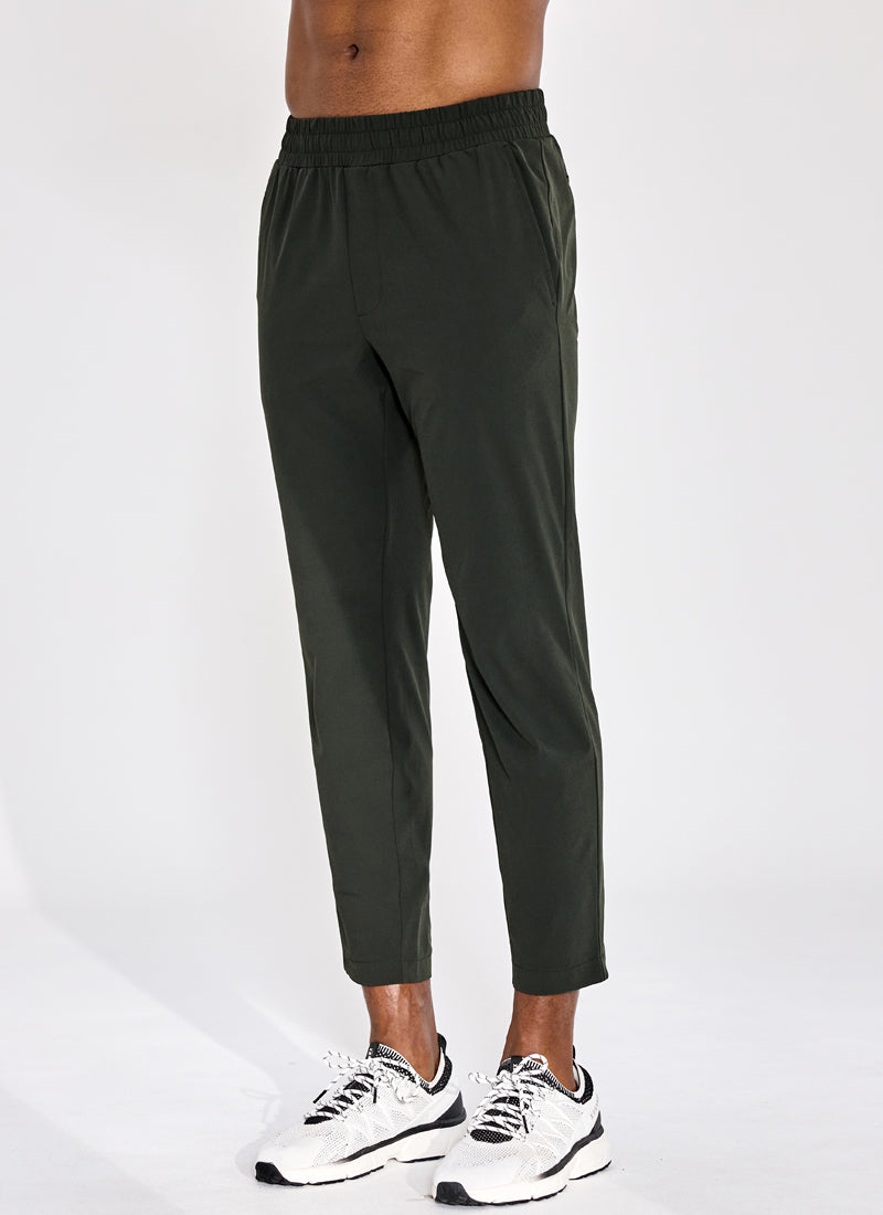 Men's Stretchable Comfortable Elastic Waist Pants - Soft Breathable Fabric for Casual Wear, Workout & Lounge - Size 9.0