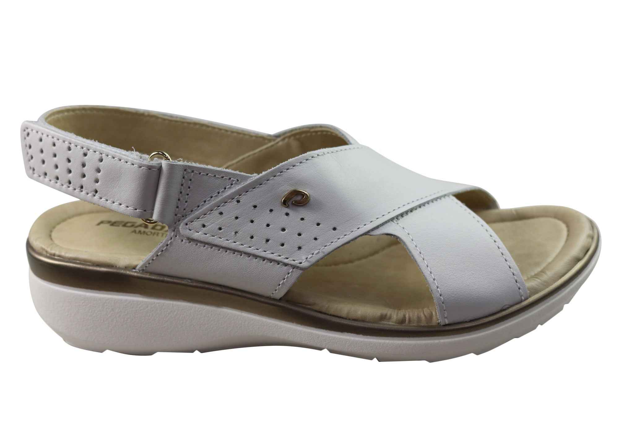 Pegada Paros Women's Comfortable Leather Sandals - Handmade in Brazil - Perfect for Beach, Vacation & Summer Outfits