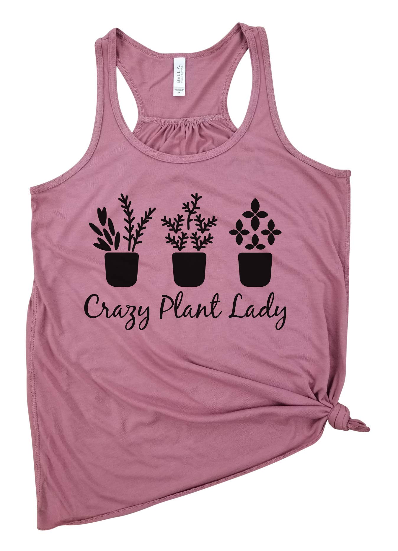 Crazy Plant Lady Racerback Tank - Gardening Shirt for Women, Plant Lover Apparel, Vegan & Eco-Friendly Farm Top | Perfect for Gardening, Farmers Markets & Outdoor Activities