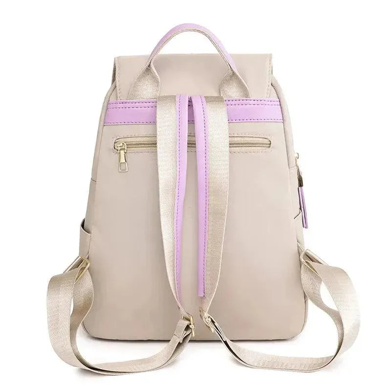 Stylish Nylon Women's Backpack - Lightweight Durable Travel Bag for Work, School & Outdoor Adventures | Water-Resistant Laptop Backpack with USB Charging Port