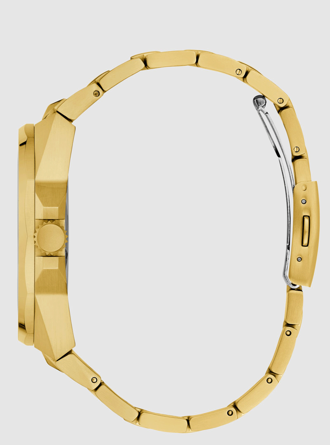 Luxury Gold Dashboard Link Watch for Men - Elegant Stainless Steel Bracelet, Waterproof & Scratch-Resistant - Perfect for Business, Formal Events & Daily Wear