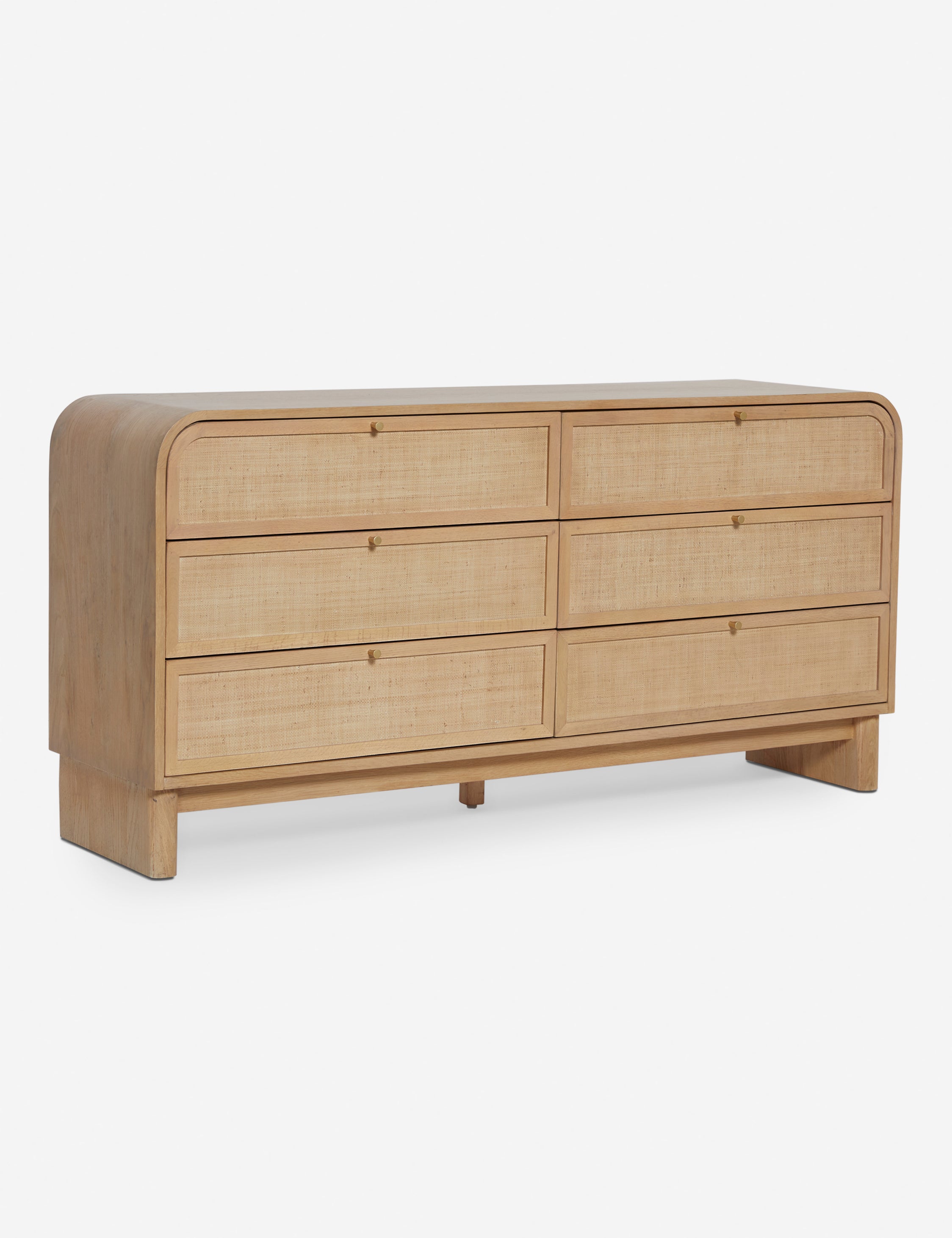 Suzette Wide Dresser - Modern 6-Drawer Wooden Chest for Bedroom Storage & Organization | Perfect for Clothes, Linens & Home Decor