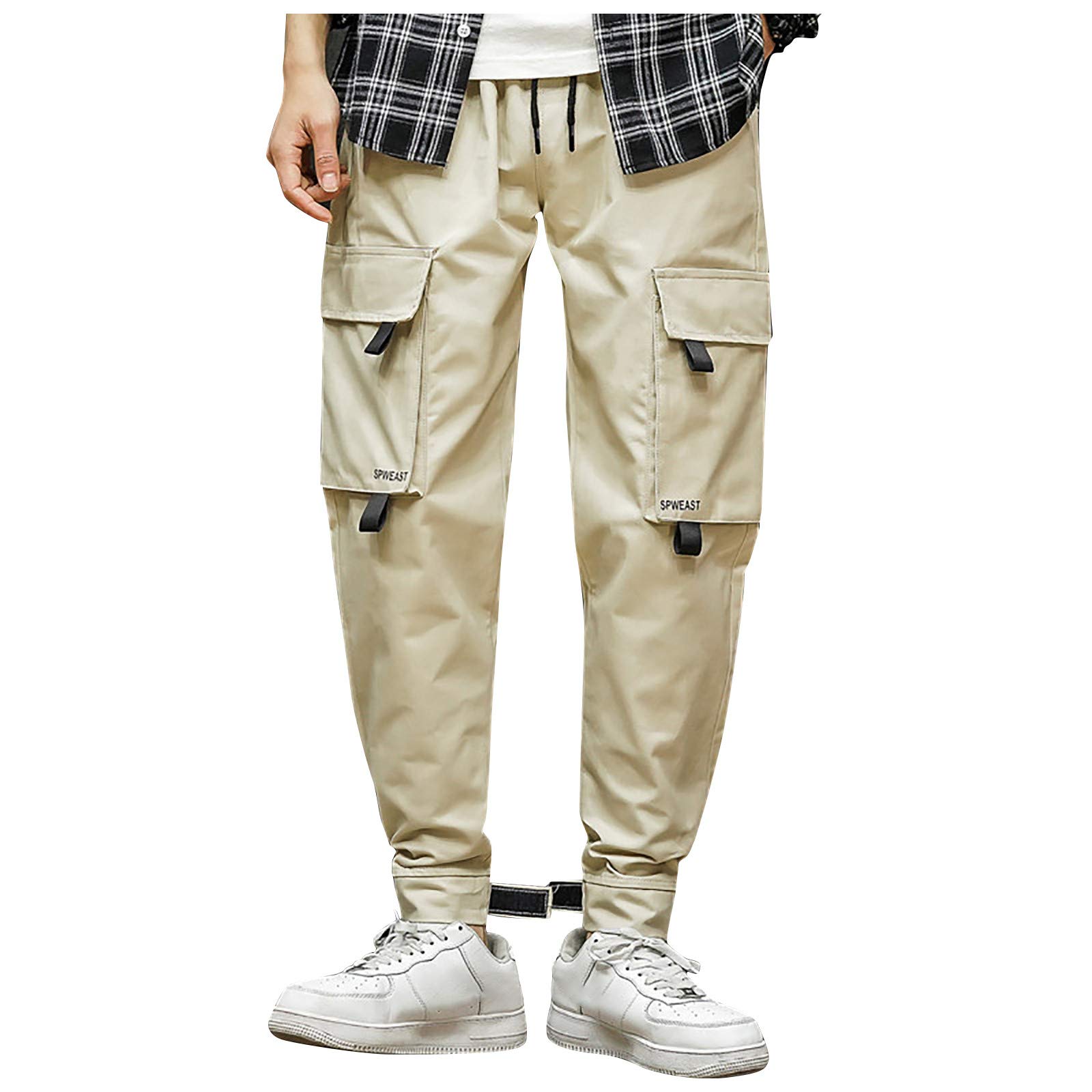 UYTOGOFE Solid Color Workout Pants with Drawstring - Men's & Women's Casual Running, Hiking & Outdoor Clothing for Gym, Travel & Daily Wear