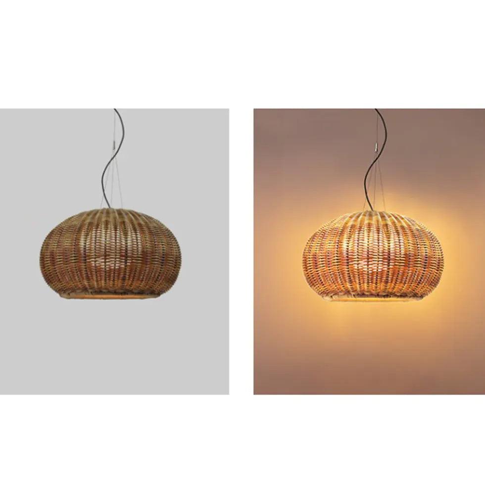 Rustic Rattan Outdoor Lantern Lights - Weatherproof Hanging Patio Lights for Garden, Porch, Backyard & Poolside Decor | Perfect for Summer Evenings & Outdoor Entertaining