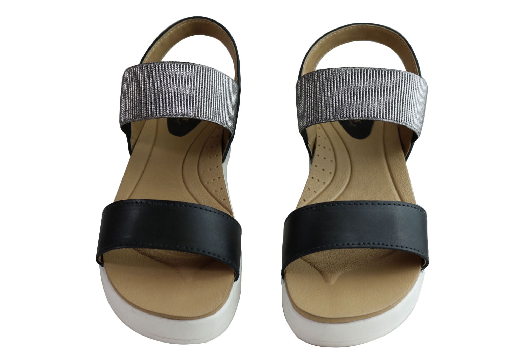 Pegada Rosie Women's Comfort Cushioned Leather Sandals - Handmade in Brazil - Perfect for Beach, Vacation & Summer Outfits