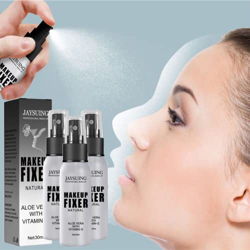 Long-Lasting Makeup Setting Spray - Waterproof Face Setting Spray for Foundation, Eyeshadow & Loose Powder | 3-Pack | Perfect for Weddings, Gym & All-Day Wear