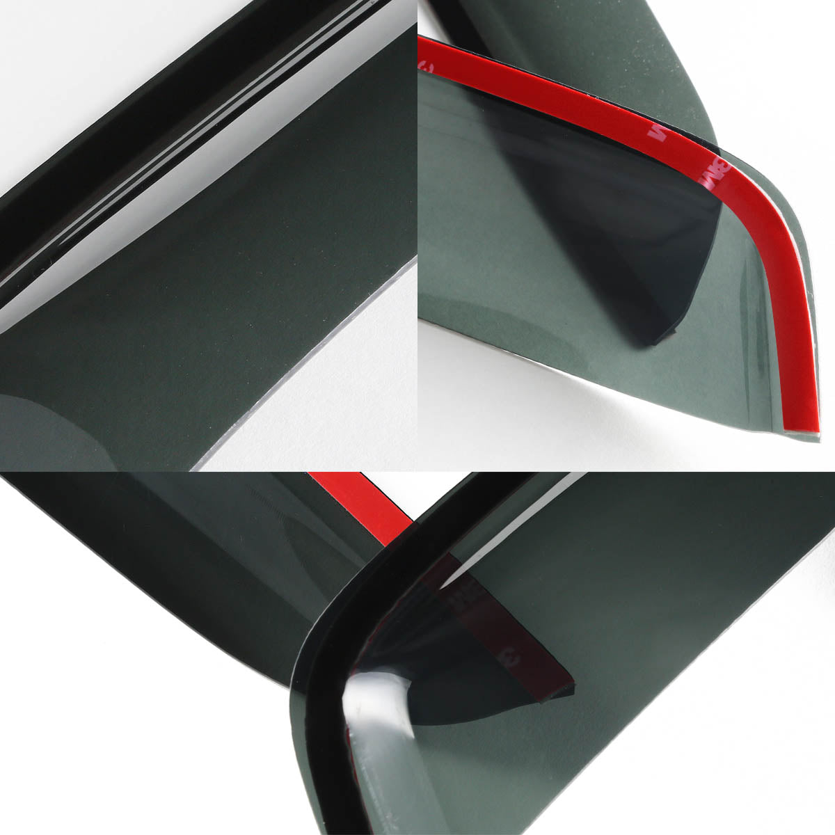 2007-2014 Jeep Wrangler Wind Deflectors Window Visors - Rain Guards for Side Windows | Perfect for Off-Roading & All-Weather Protection