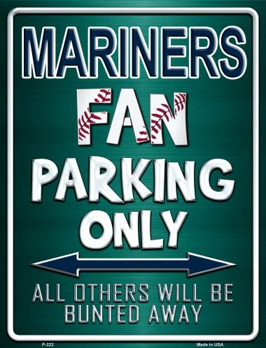 SMART BLONDE Mariners Metal Novelty Parking Sign P-222 - Rustic Nautical Decor for Home, Office, or Man Cave
