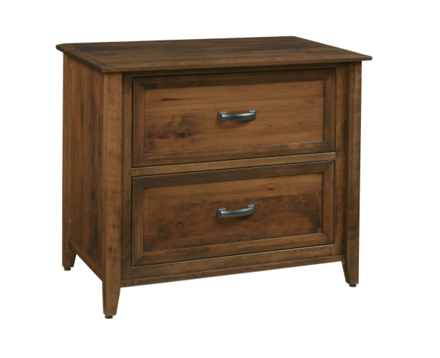 Ventura 2-Drawer Lateral File Cabinet - Letter Size, Black - Home Office & Business Storage Solution for Documents & Folders