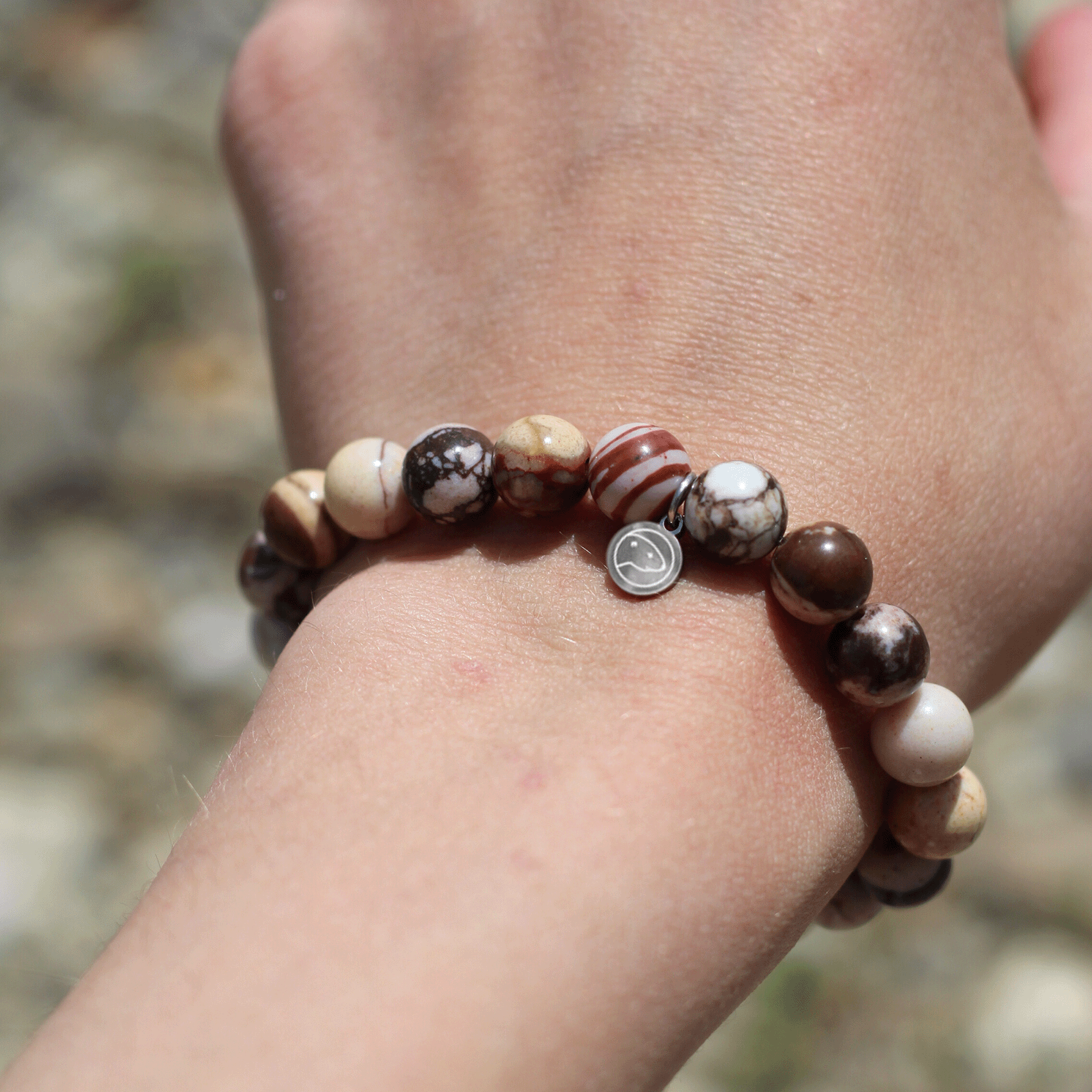 Zebra Jasper Bracelet for Women - Natural Stone Healing Crystal Jewelry for Stress Relief & Positive Energy - Perfect for Meditation, Yoga & Spiritual Gifts