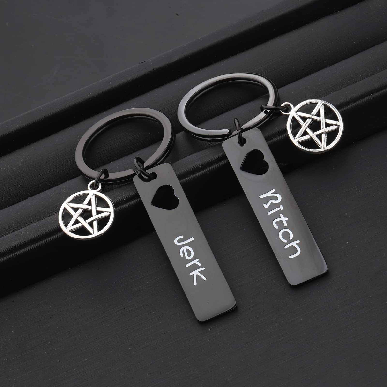 ENSIANTH SPN Jewelry Best Friend Keychain - Stylish Couple Keychain for Gifts, Parties, and Everyday Carry