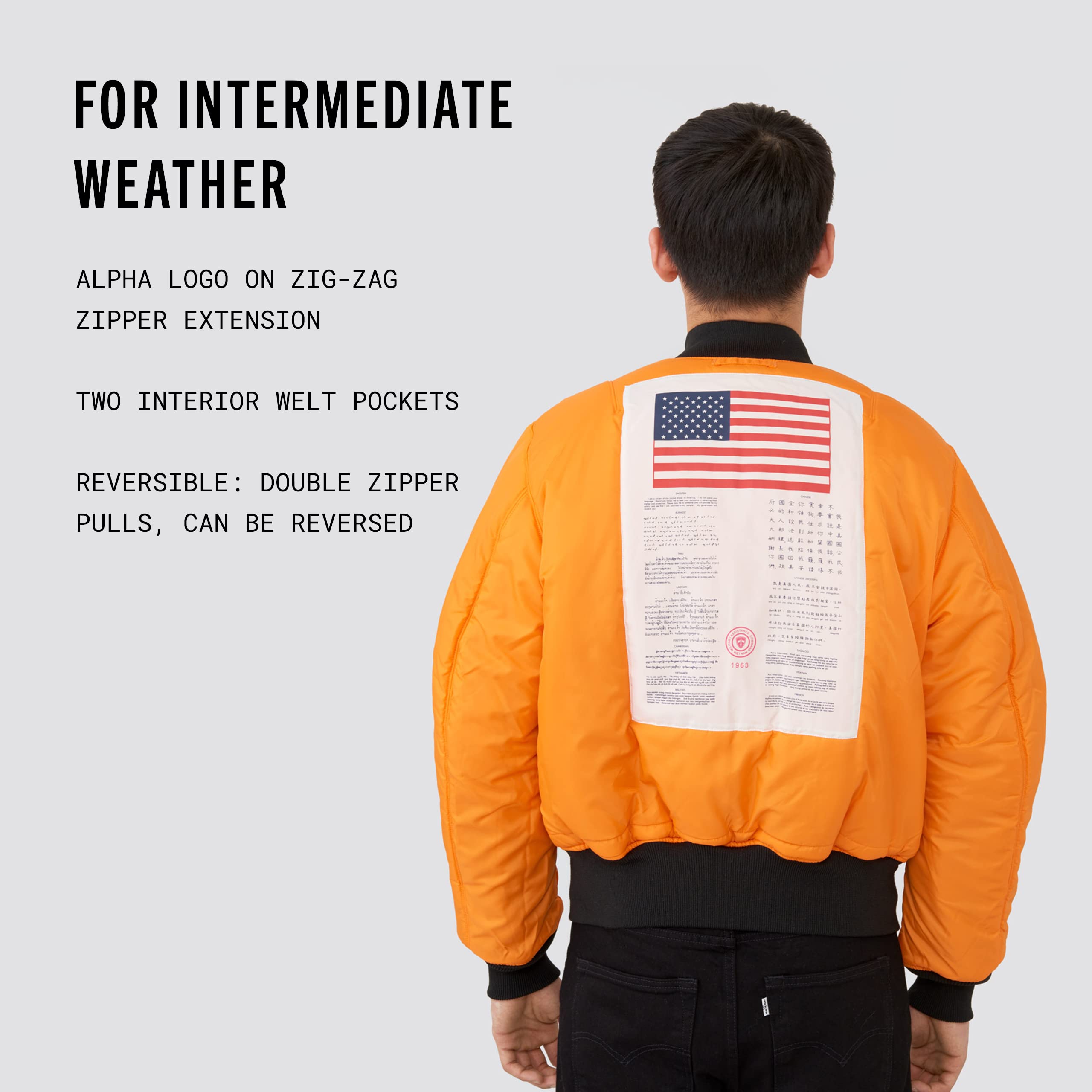Alpha Industries MA-1 Blood Chit Bomber Flight Jacket - Men's Military Pilot Jacket for Aviation Enthusiasts | Perfect for Casual Wear, Airshows & Vintage Fashion