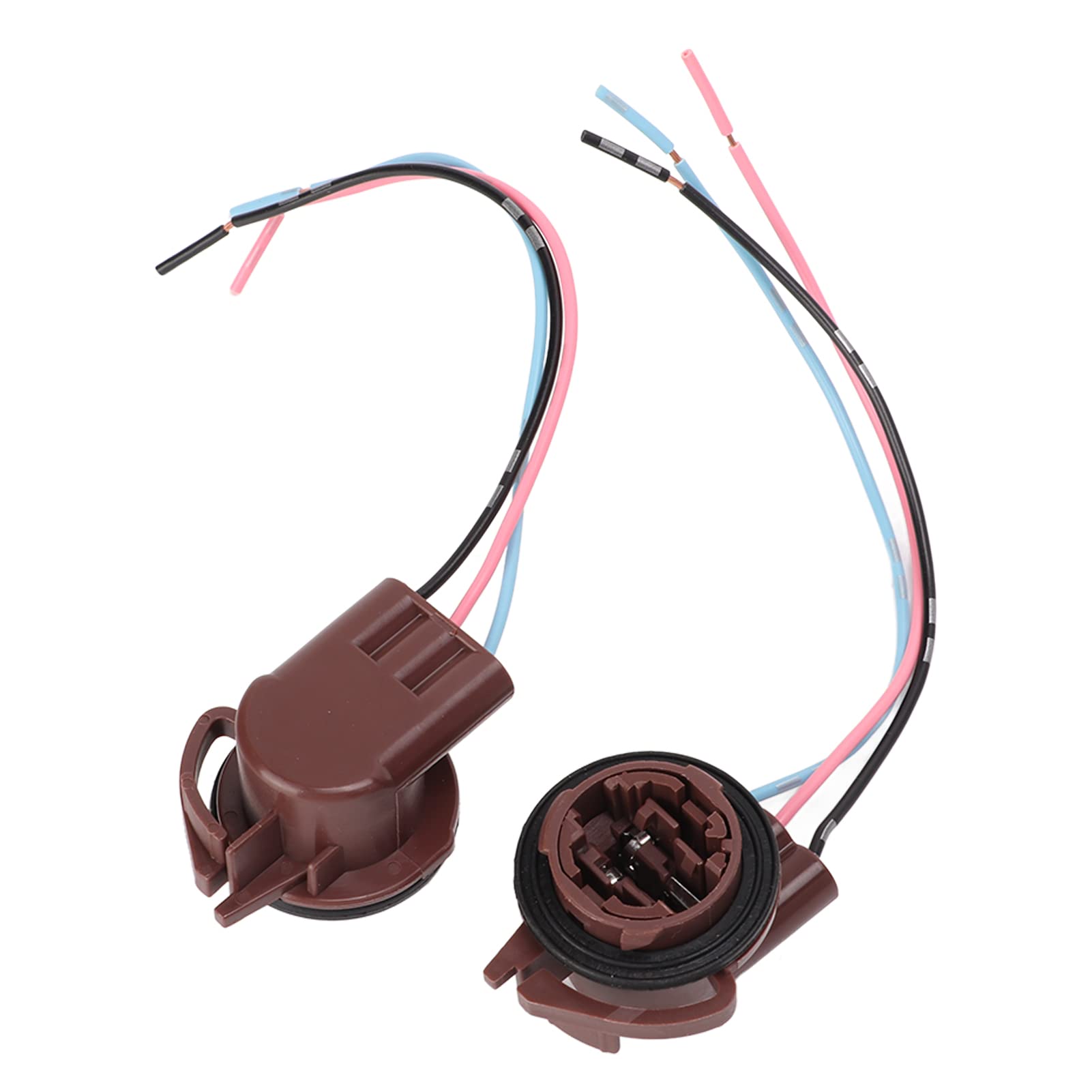 3357 Light Socket - Heavy Duty Plastic Shell, Heat Resistant 3157 Lamp Holder Compatible with 4114, 4057, 4156 & 3056 Bulbs - Ideal for Automotive, Marine & Home Lighting Applications