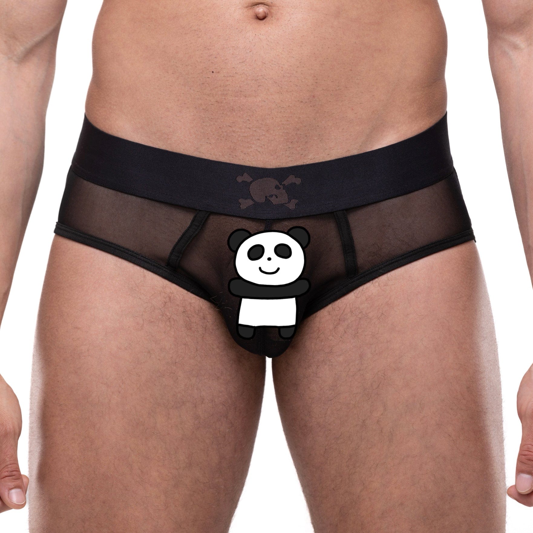 Just The Bones Sheer Brief Black - Sexy Lingerie Panties for Women, Comfortable & Breathable Underwear - Perfect for Date Night, Boudoir, or Everyday Wear