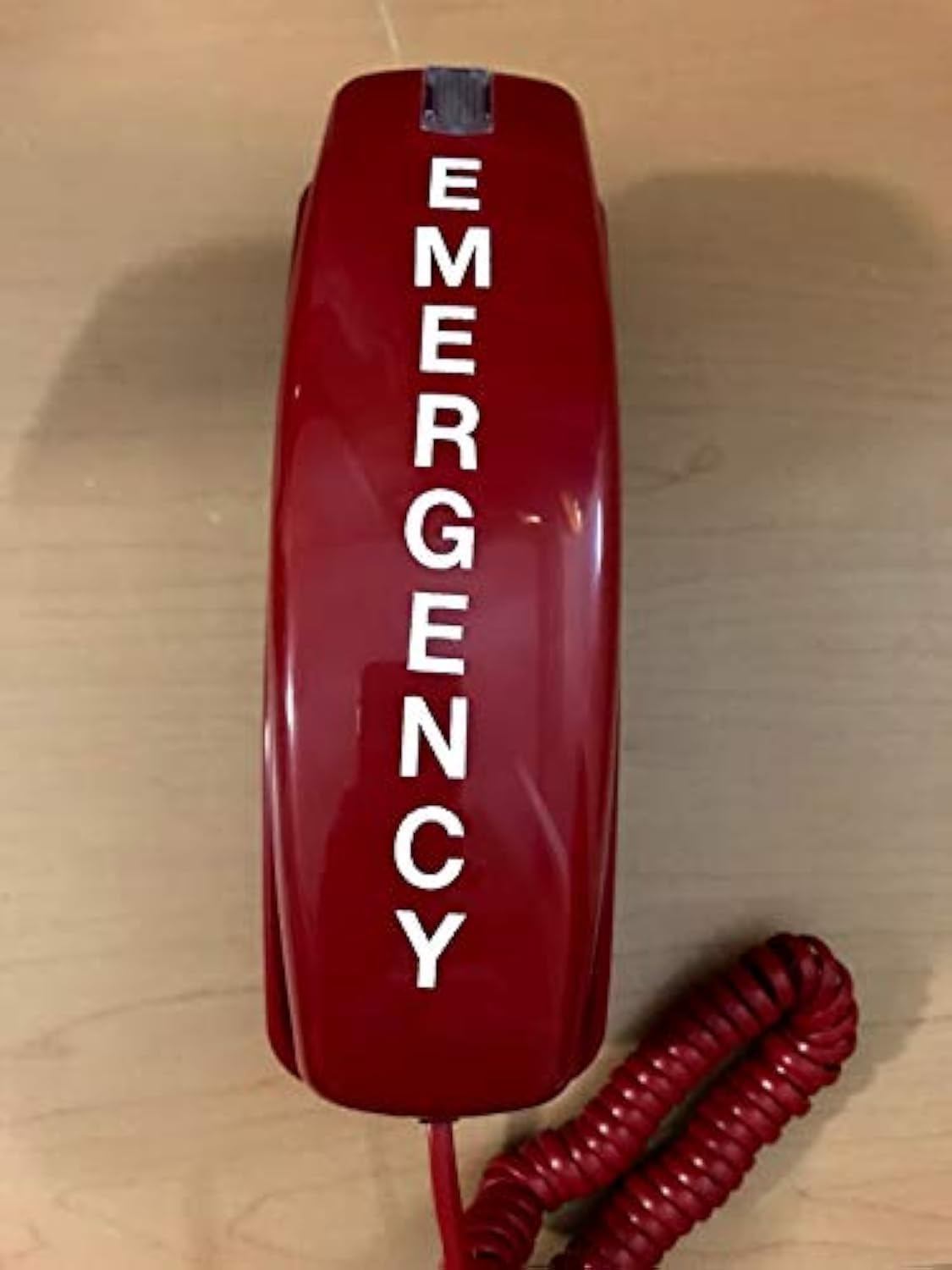Trim-Style Emergency Off-Hook Hotline Dialer Wall & Desk Phone - Red | Ideal for Offices, Hospitals & Security Rooms