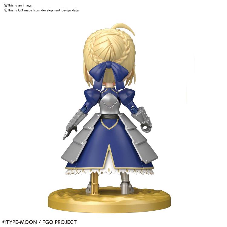 Bandai Petitrits #08 Fate/Grand Order Saber Altria Pendragon Action Figure Model Kit - Collectible Anime Character for Display & Gaming Enthusiasts