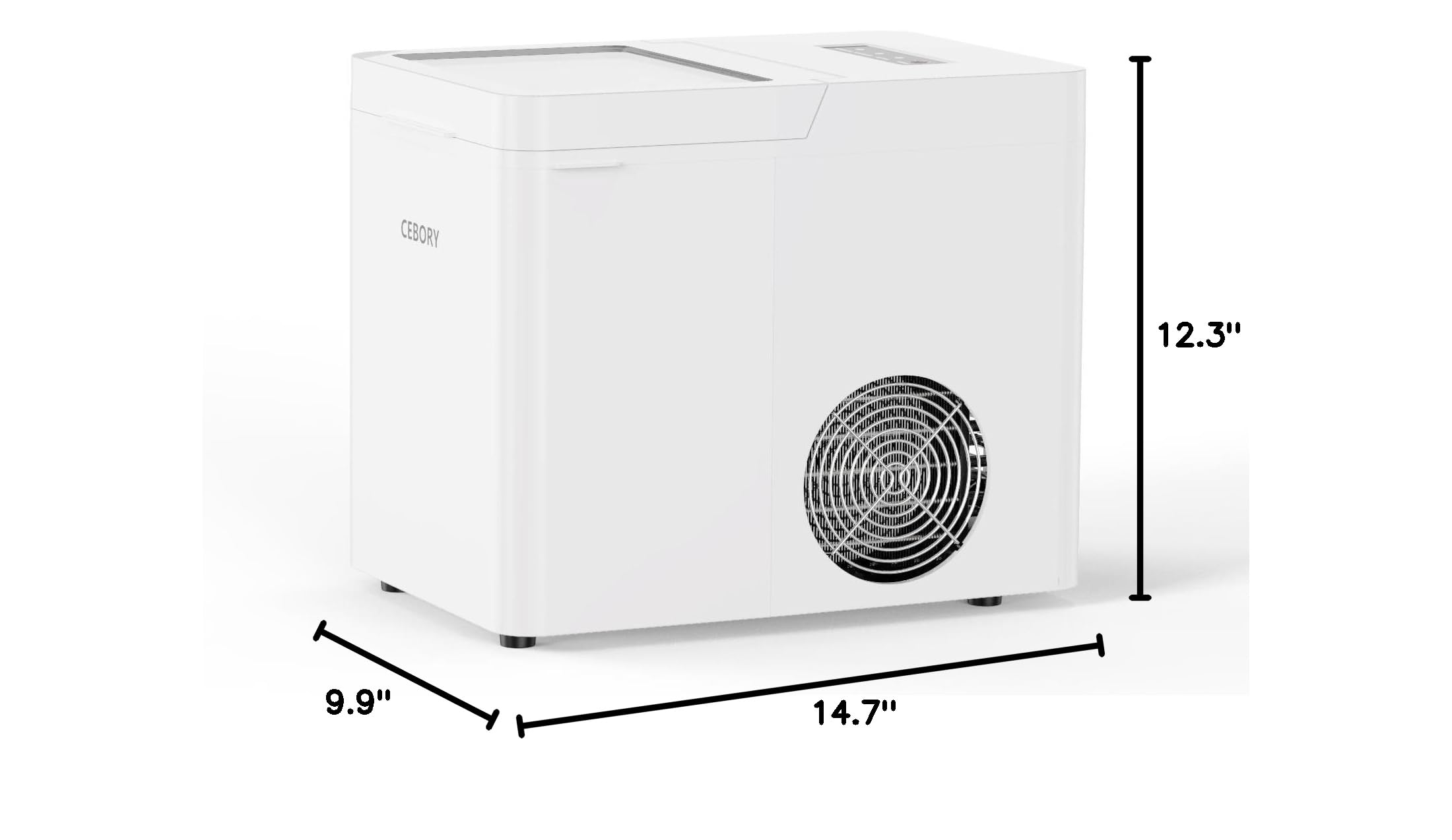 Portable Countertop Ice Maker Machine - 9 Ice Cubes in 6 Minutes, 36Lbs Daily Output, Self-Cleaning with 2 Ice Scoops & Basket - Bullet Ice Maker for Home, Kitchen, Office, Bar, RV & Outdoor Parties