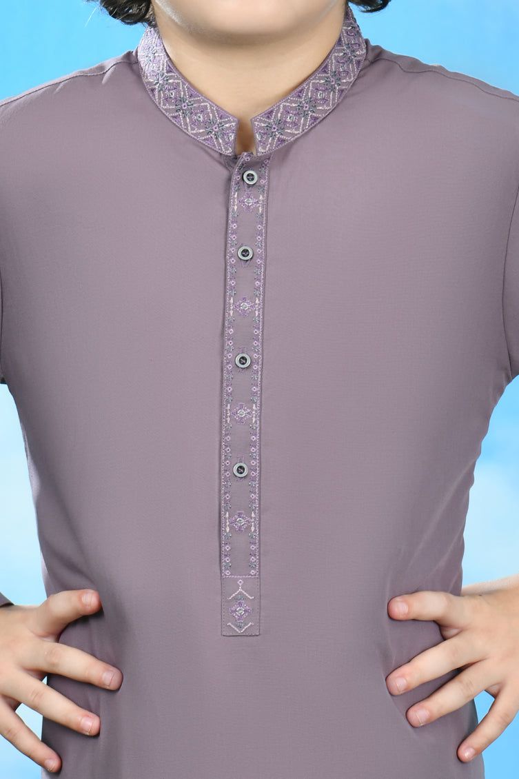 Stylish Blended Pink Kurta Pajama Set by J. Junaid Jamshed - Comfortable Traditional Pakistani Outfit for Men - Perfect for Eid, Weddings & Special Occasions