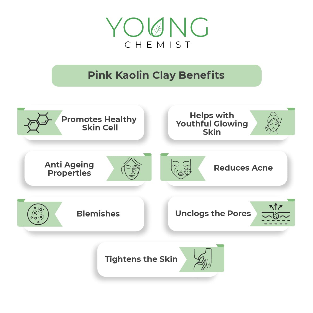 Organic Pink Kaolin Clay Powder - 250g Vegan Detoxifying Face & Body Cleanser for All Skin Types | Paraben-Free, Raw & Natural | Perfect for DIY Skincare, Hair Masks & Spa Treatments