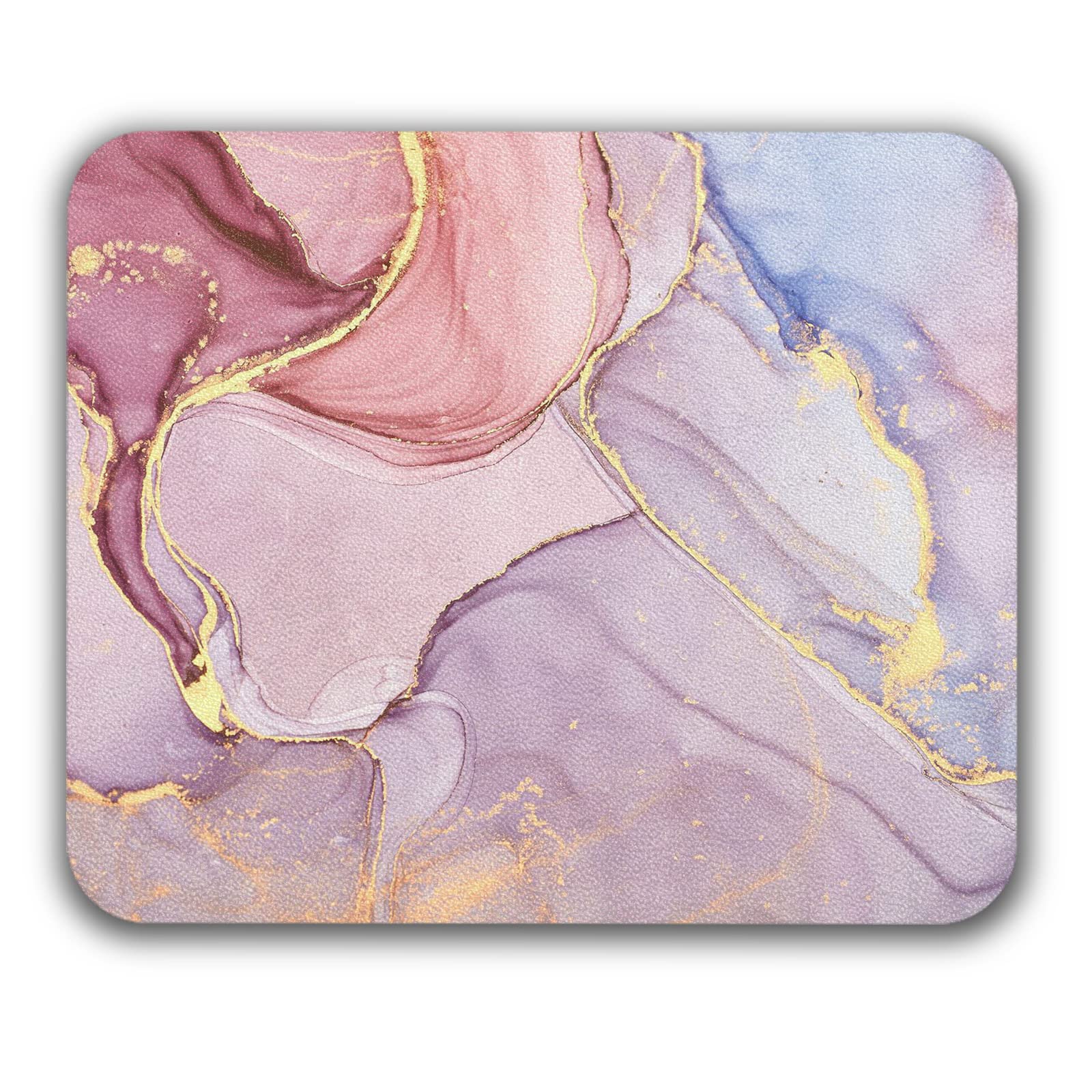 Premium PU Leather Mouse Pad with Stylish Designs - Non-Slip Waterproof Desk Mat for Computer, Laptop, Office & Home Use - 9.45