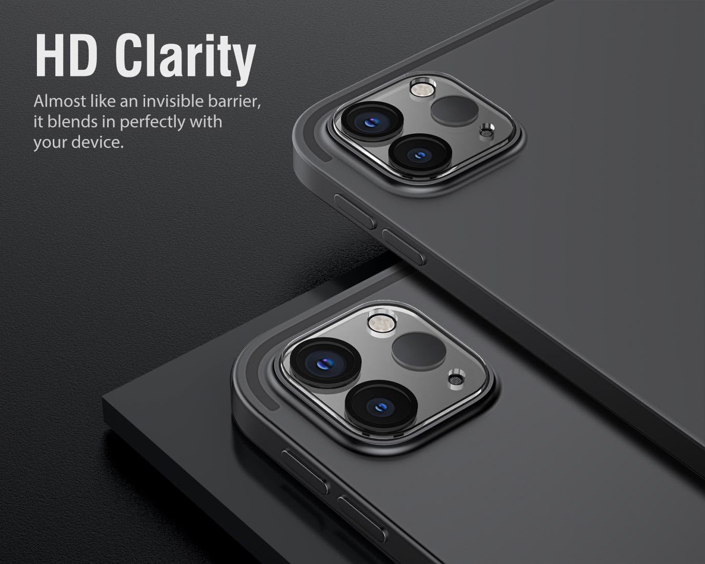 MoKo 2-Pack Tempered Glass Camera Lens Protector for iPad Pro 12.9 (6th Gen 2020-2022) & iPad Pro 11 (4th Gen 2020-2022) - Scratch-Resistant, HD Clear Screen Protector - Perfect for Travel, Work & Outdoor Photography