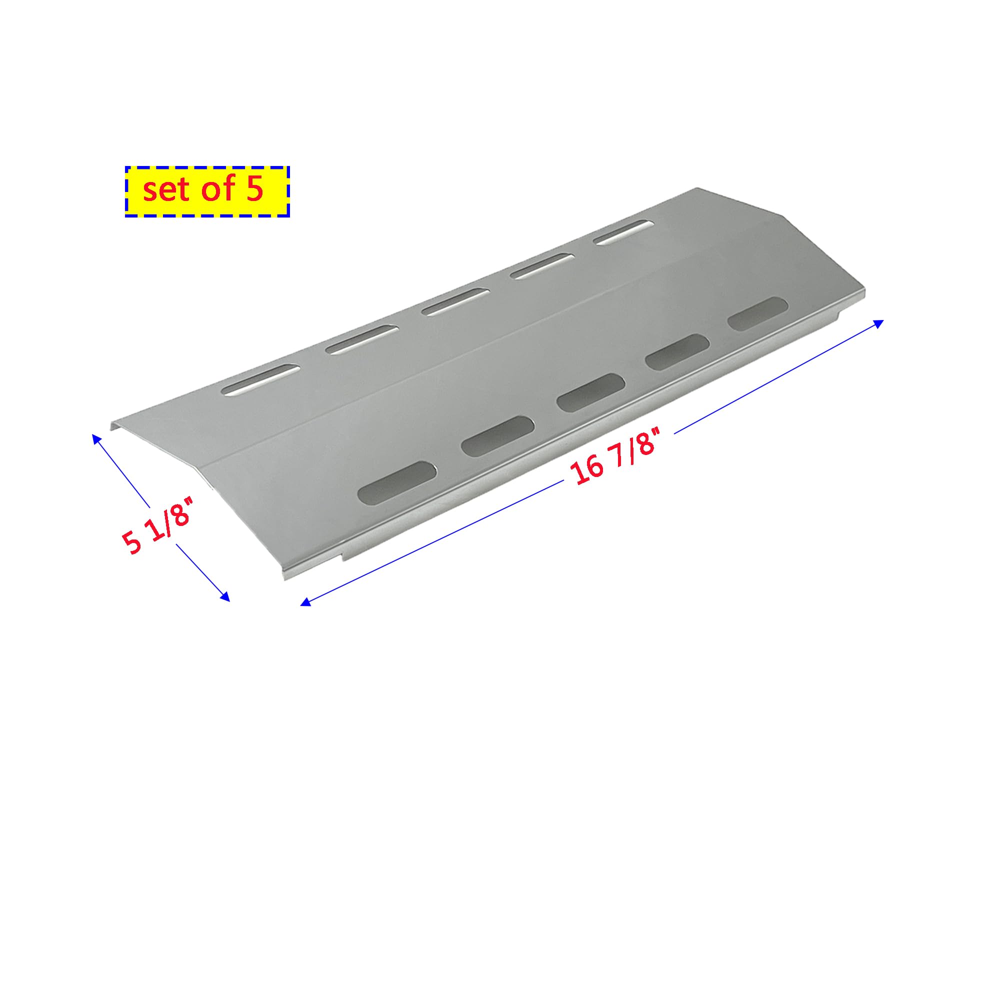 DG210 Replacement Gas Grill Burners Kit for Ducane 30400042, 30400043, 30558501 - Includes Stainless Steel Burners, Heat Plates & Cooking Grid - Perfect for Outdoor BBQ, Backyard Grilling & Patio Cooking