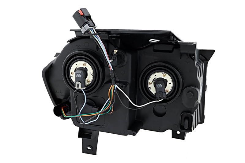 Jeep Grand Cherokee Headlights Lamps Set (2005-2007) - Halogen Replacement for Driver & Passenger Side - Perfect for Night Driving & Off-Road Adventures