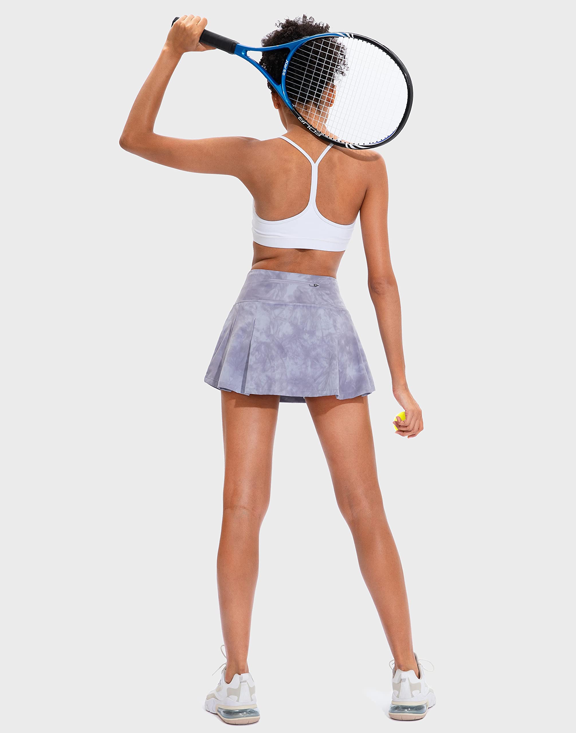 Soothfeel Women's Pleated Tennis Skirt with Pockets - High Waisted Athletic Skort for Golf, Running & Workout - Perfect for Sports, Gym & Casual Wear