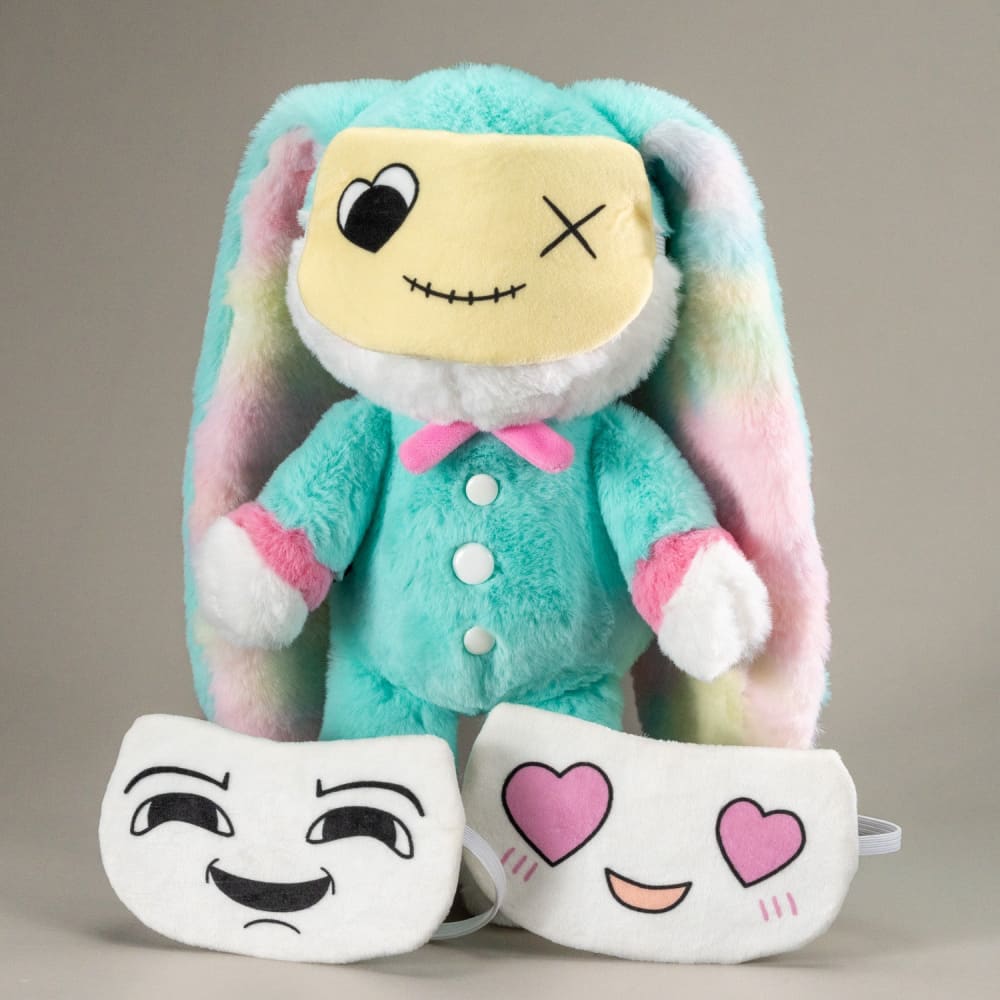 Plushie Dreadfuls Masking Rabbit - Soft Stuffed Animal Plush Toy for Kids, Cute Bunny Collectible for Home Decor & Anxiety Relief | Perfect Gift for Easter, Birthday & Stress Relief