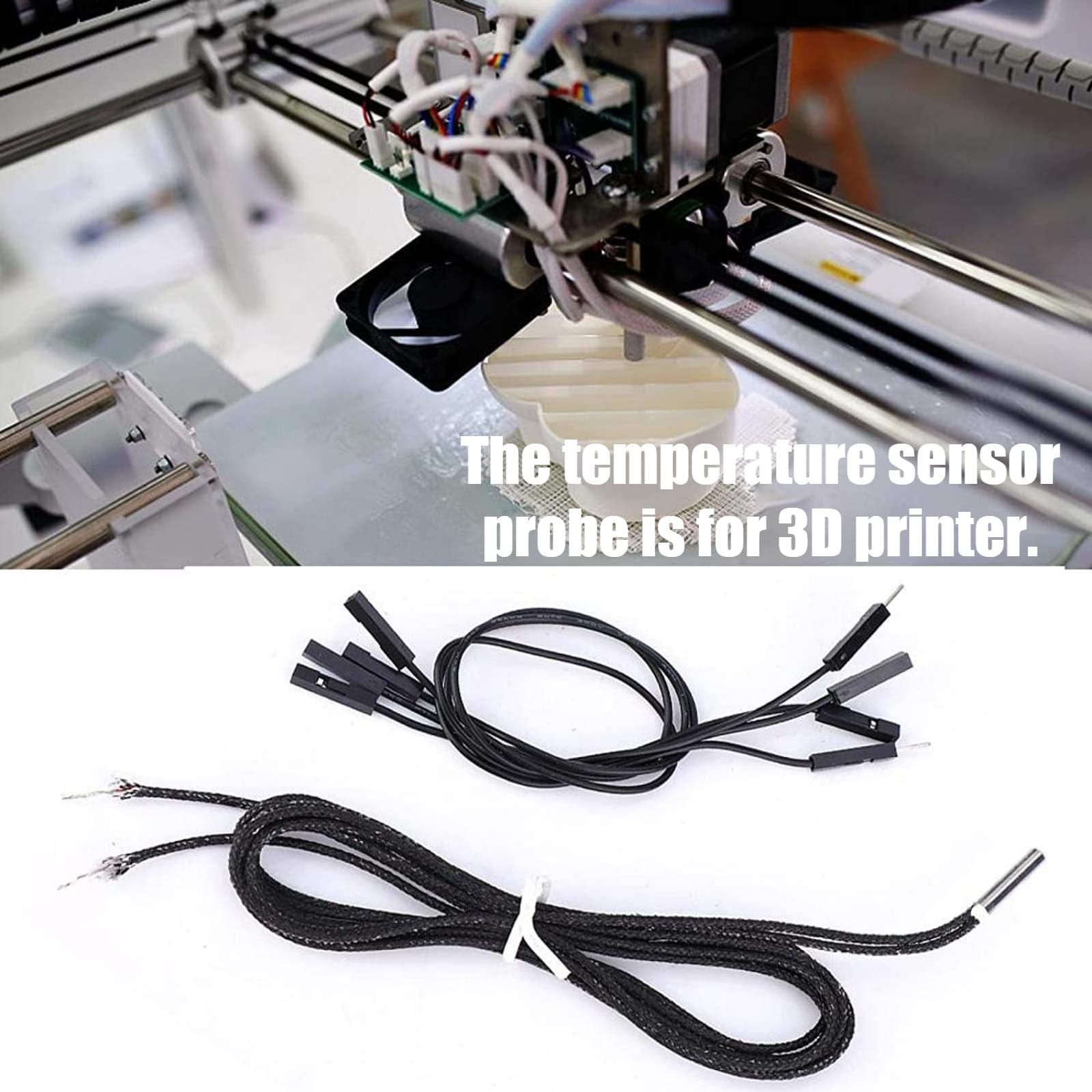 High-Temperature PT1000-550BW Sensor Probe - Accurate & Durable for 3D Printers, CNC Machines & Industrial Equipment - Easy Connection & Reliable Performance