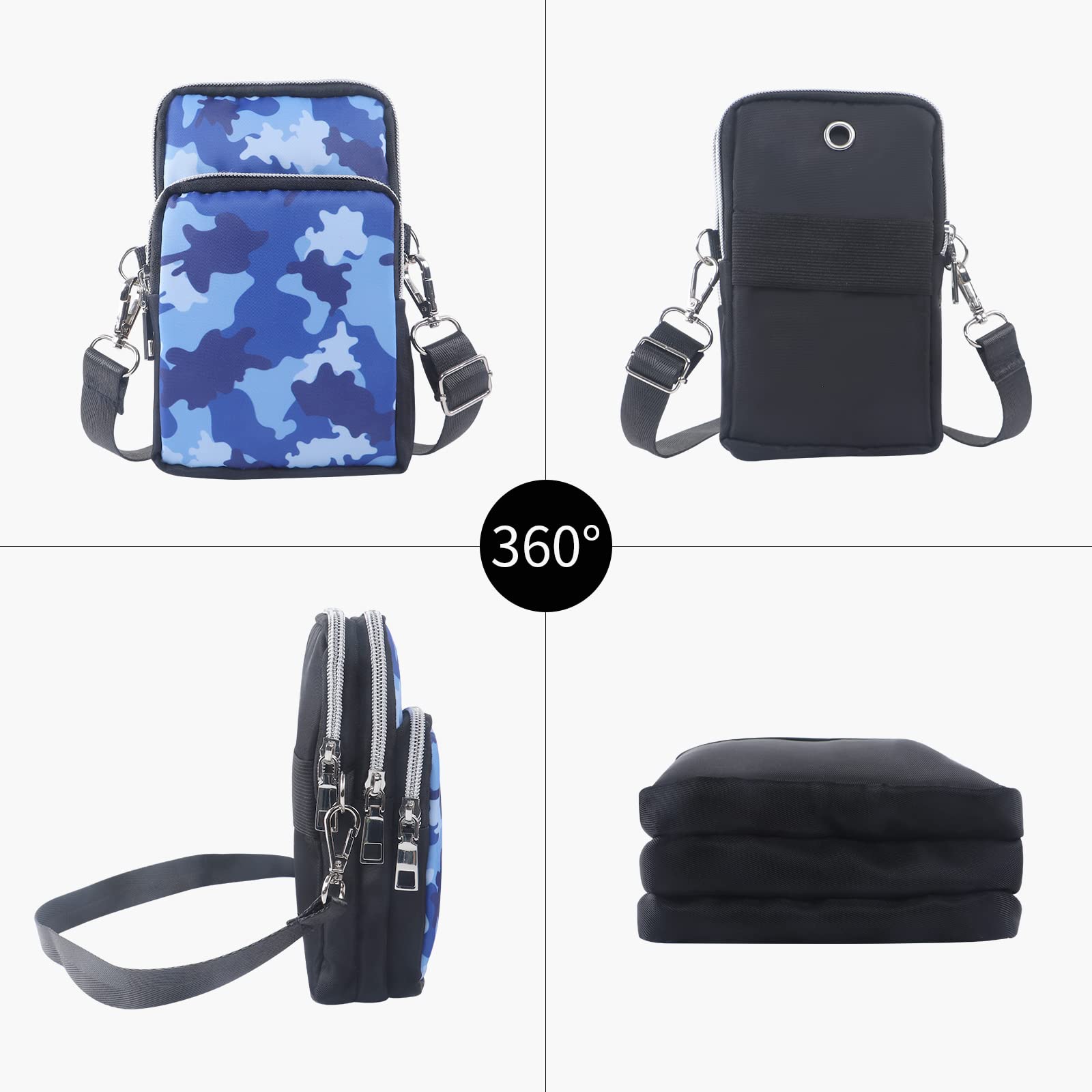 Crossbody Phone Purse for Women - Adjustable Shoulder Strap Wallet Bag - Perfect for Travel, Shopping & Everyday Use