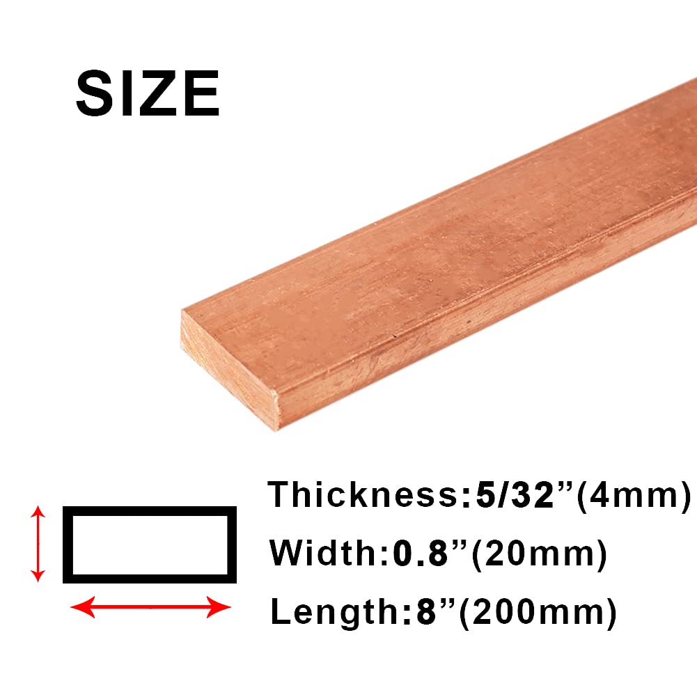 High Purity 99.9% Cu 110 Copper Flat Bar - 5/32
