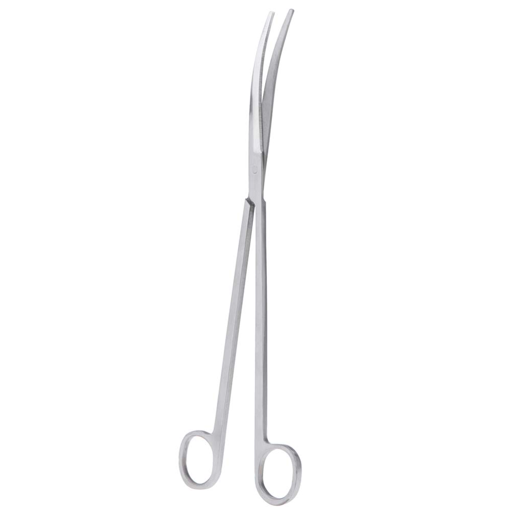UEETEK 25 Inch Stainless Steel Fish Tank Plant Tongs with Curved Tip for Aquarium Plants - Perfect for Aquascaping, Planting & Trimming in Freshwater or Saltwater Tanks