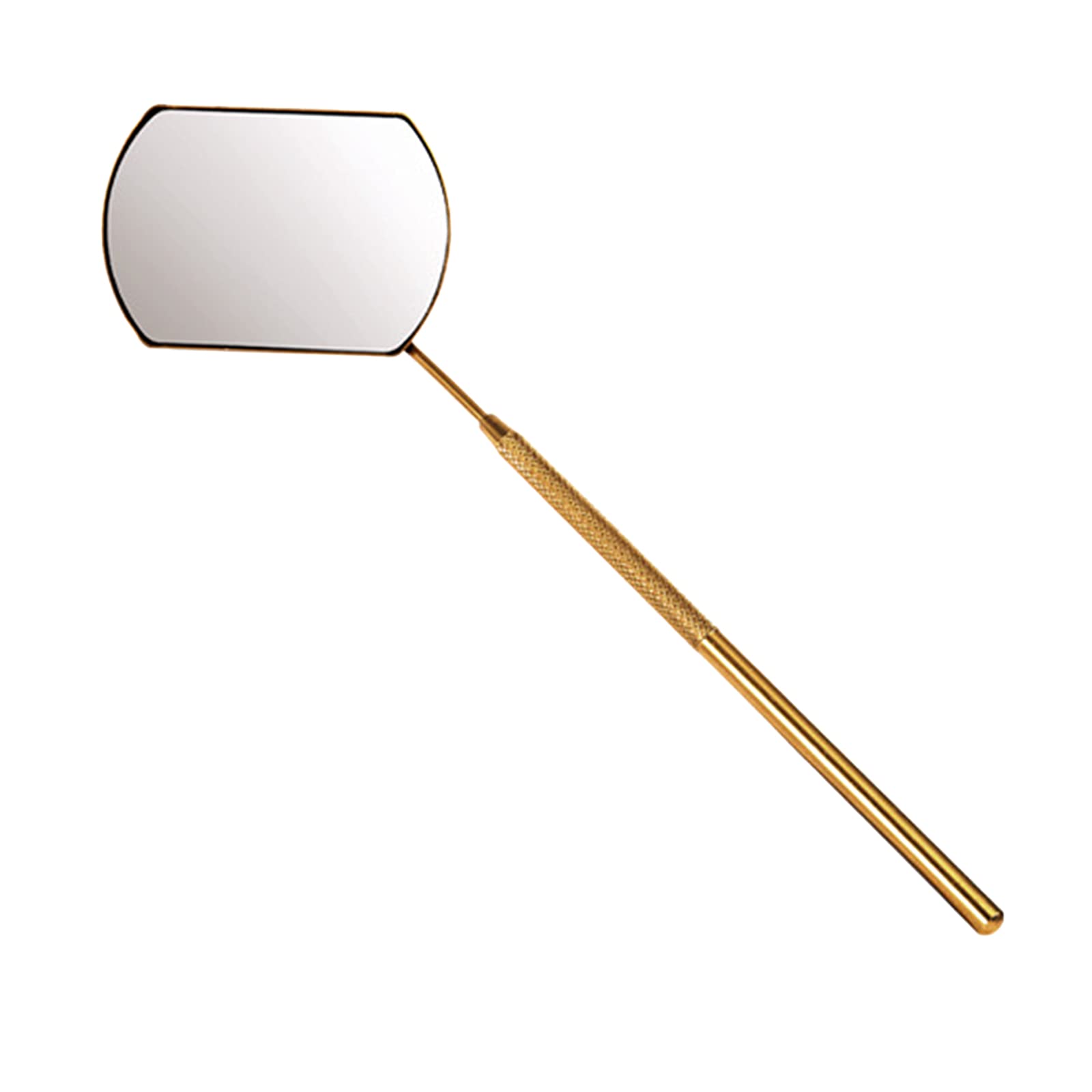 Professional Stainless Steel Mirror for Eyelash Extension Application - Golden Finish | Perfect for Lash Artists, Beauty Salons & Home Use