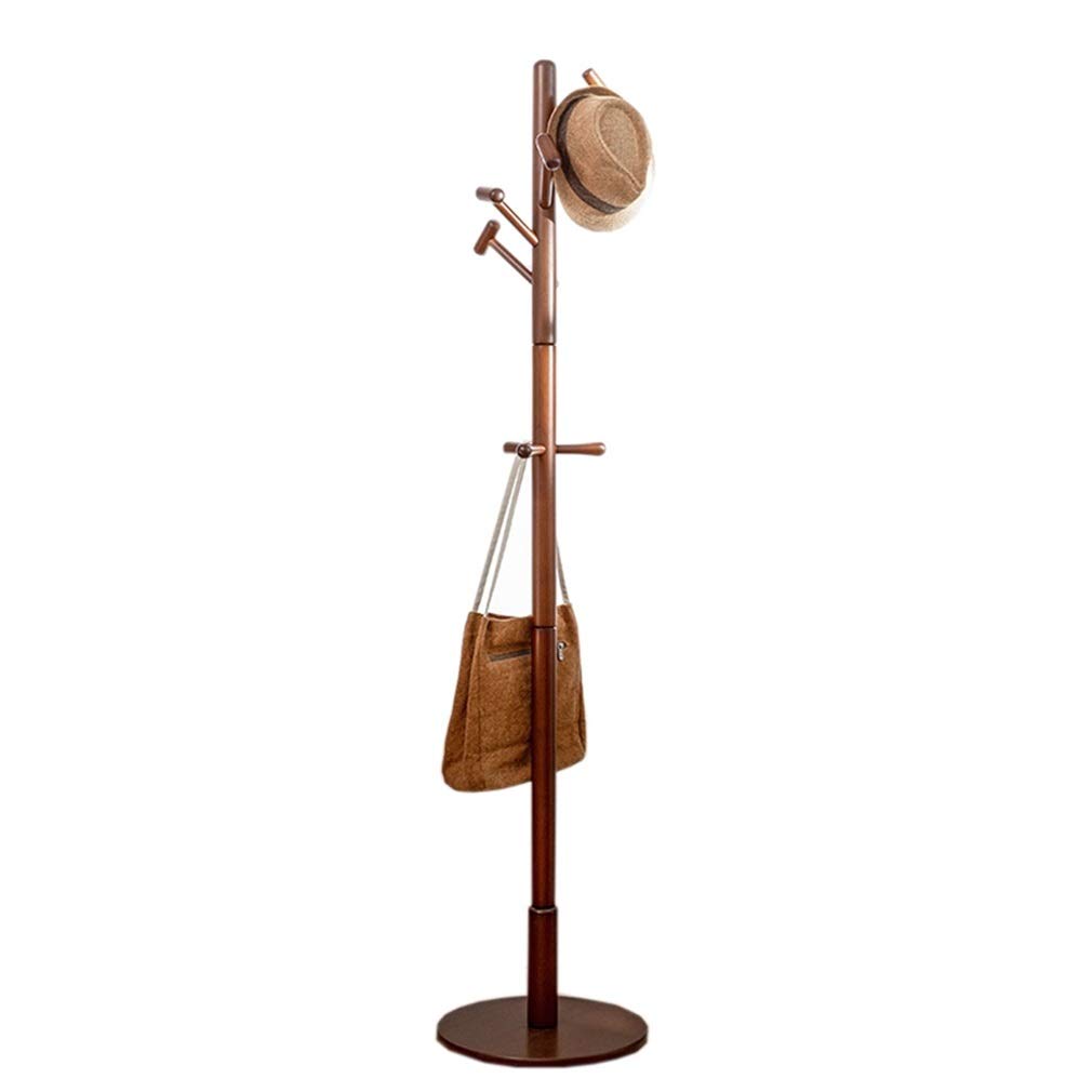 Wooden Coat Rack - Floor to Ceiling Clothes Hanger for Living Room, Bedroom & Entryway | Space-Saving Wall Mounted Organizer | Easy Assembly & Multi-Color Options | Perfect for Apartments, Dorms & Small Spaces