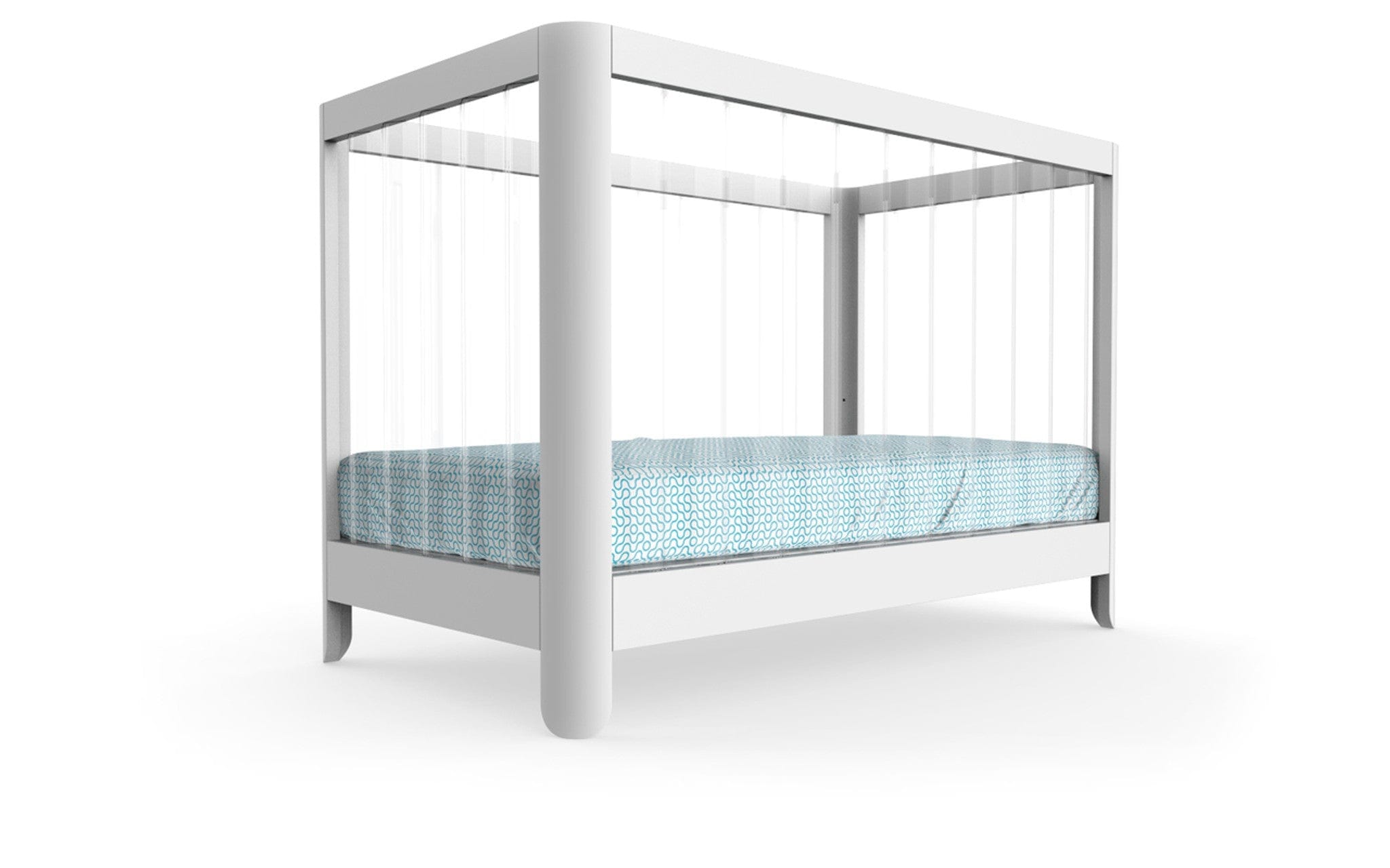 Spot On Square Reverie Crib - Modern Baby Crib with Convertible Design, Safety Rails & Adjustable Mattress Height | Perfect for Nursery, Bedroom & Daycare Use