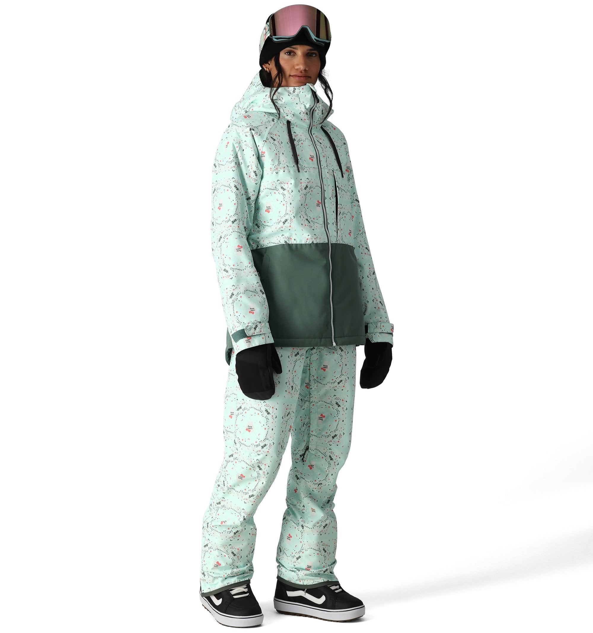 686 Women's Harper Shell Bib Snow Pants 2025 - Waterproof & Insulated Winter Ski Bib Overalls for Snowboarding, Hiking & Cold Weather Activities