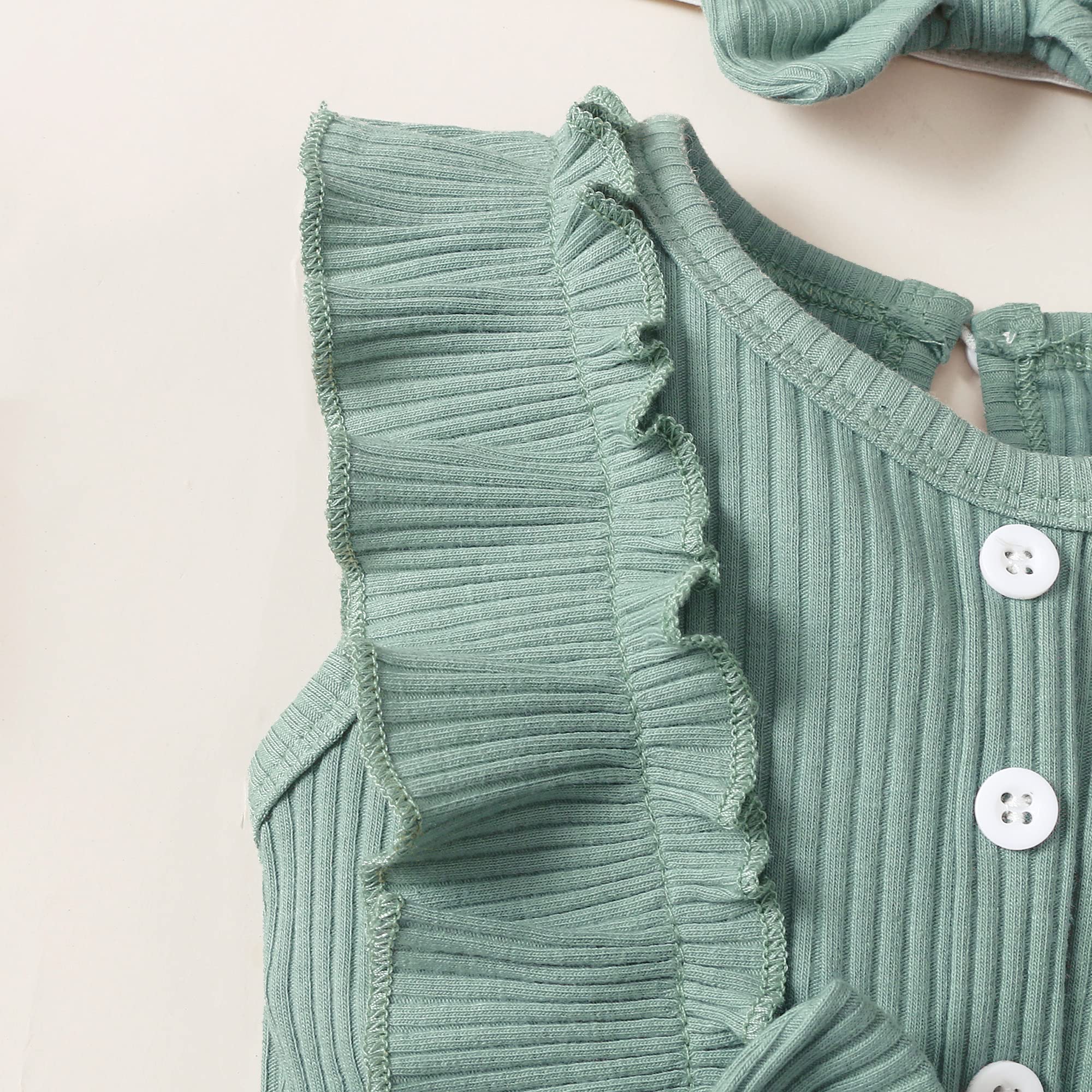 Mioglrie Newborn Baby Girl Clothes - Soft Cotton Short Sleeve Romper Jumpsuit for Summer | Perfect for Playtime, Photo Shoots & Daily Wear