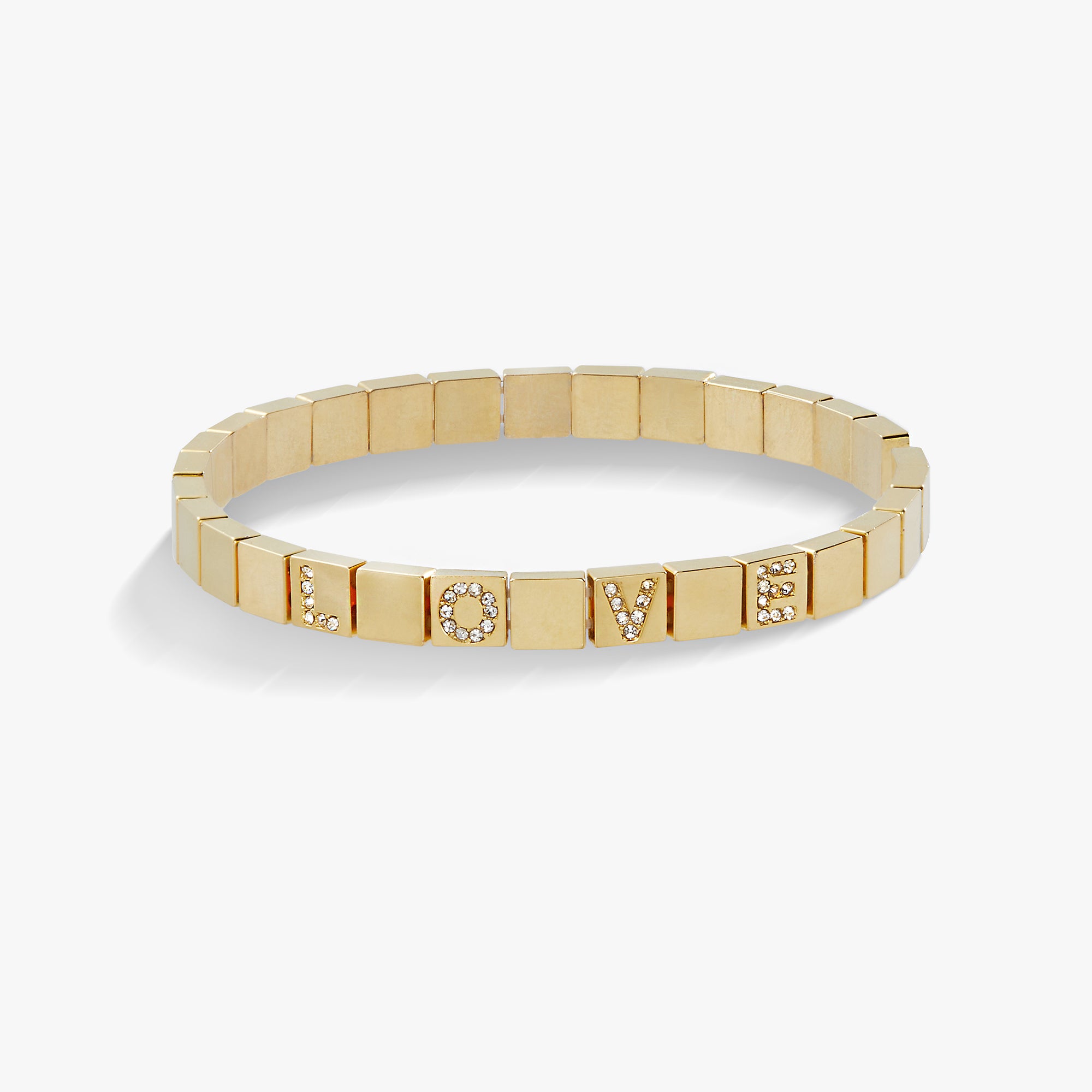 LOVE Stretch Bracelet for Women - Adjustable Elastic Beaded Bracelet for Daily Wear, Gift Giving & Special Occasions