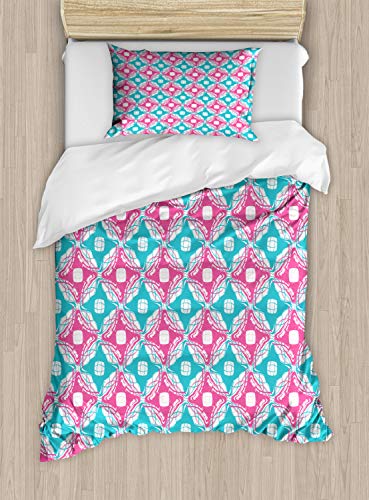 Hot Pink Turquoise White